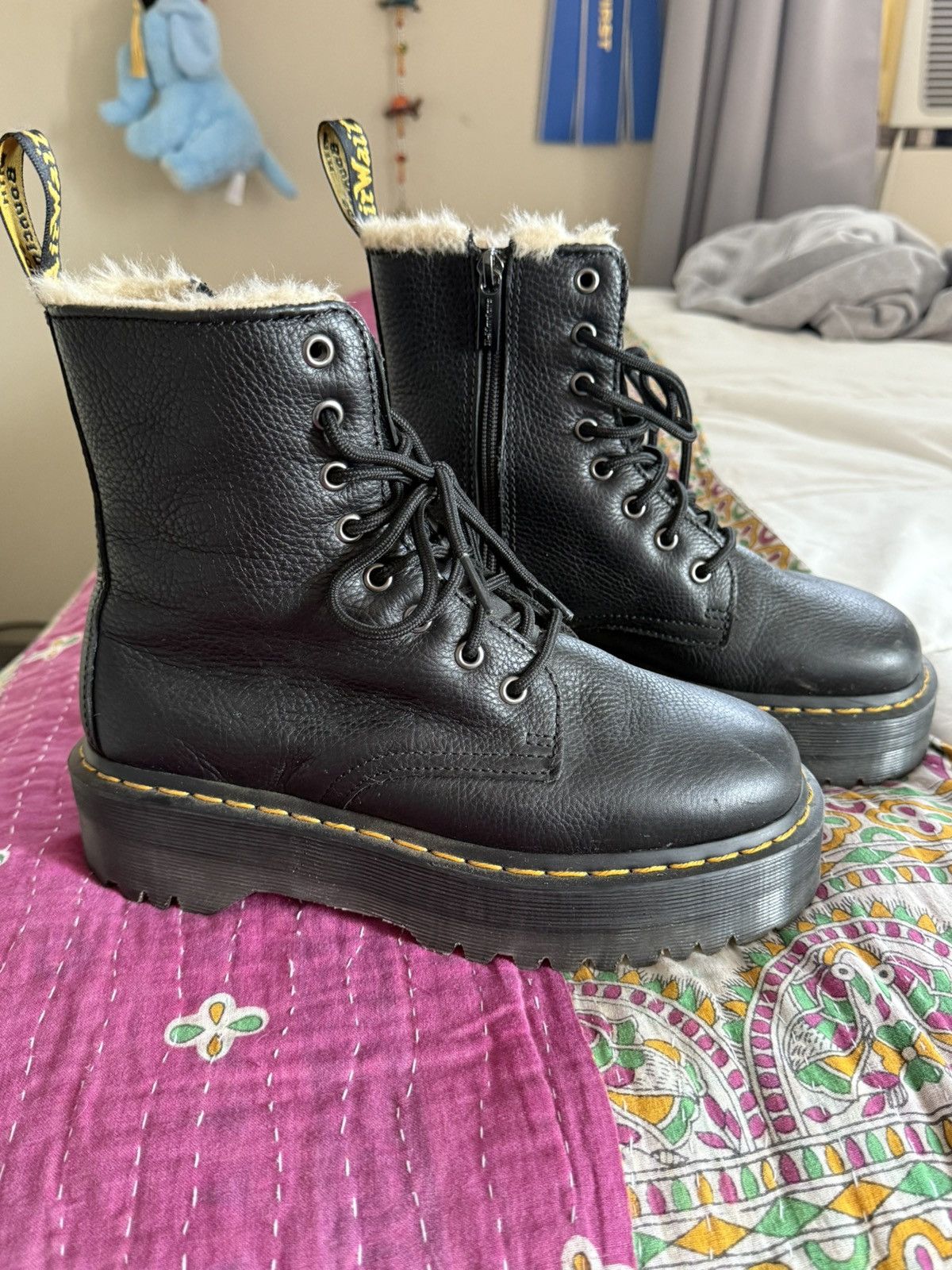 Dr. Martens Platform Jadon Boot, Faux Fur Lined Dr. Martens Size US 8 / IT 38 - 4 Thumbnail