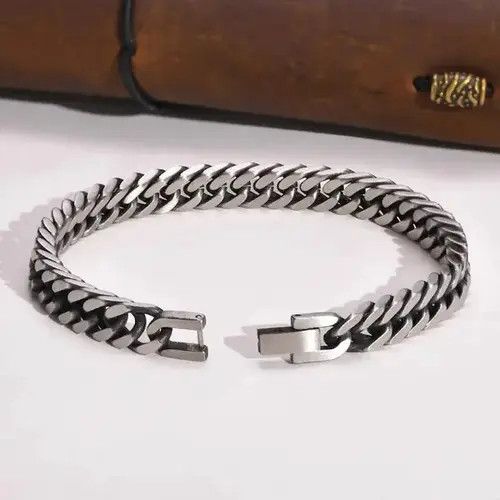 Vintage Chunky Retro Cuban Chain Bracelets Size ONE SIZE - 4 Thumbnail