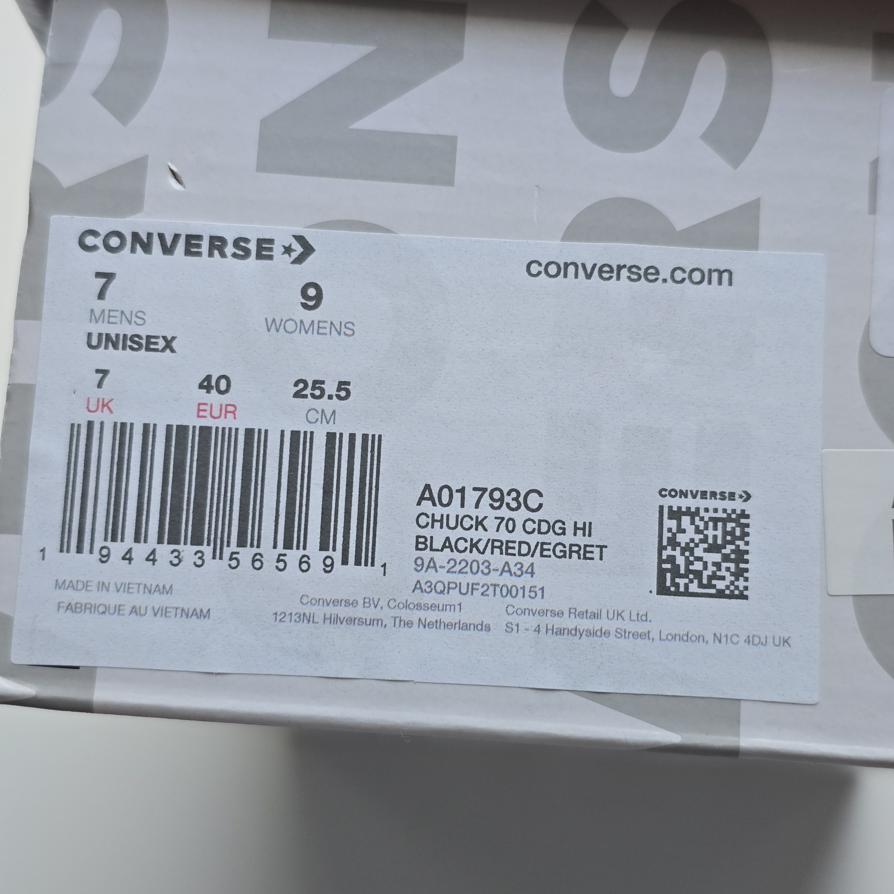Comme des Garcons PLAY × Converse Converse Chuck 70 x Comme des Garçons PLAY Size US 9.5 / IT 39.5 - 14 Thumbnail