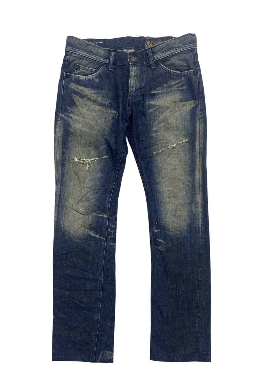 Lee Lee Rider Dirty Washed Style Denim Size US 32 / EU 48 - 1 Thumbnail