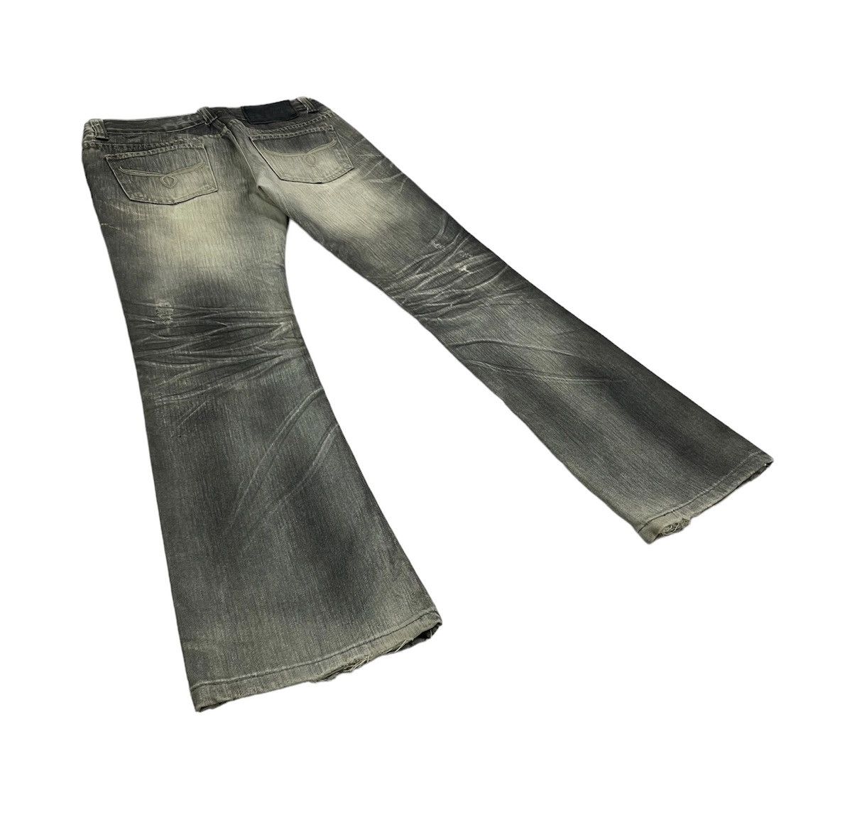 If Six Was Nine × Japanese Brand × Tornado Mart CRZM Japan Flare Distressed Jeans Size US 30 / EU 46 - 3 Thumbnail