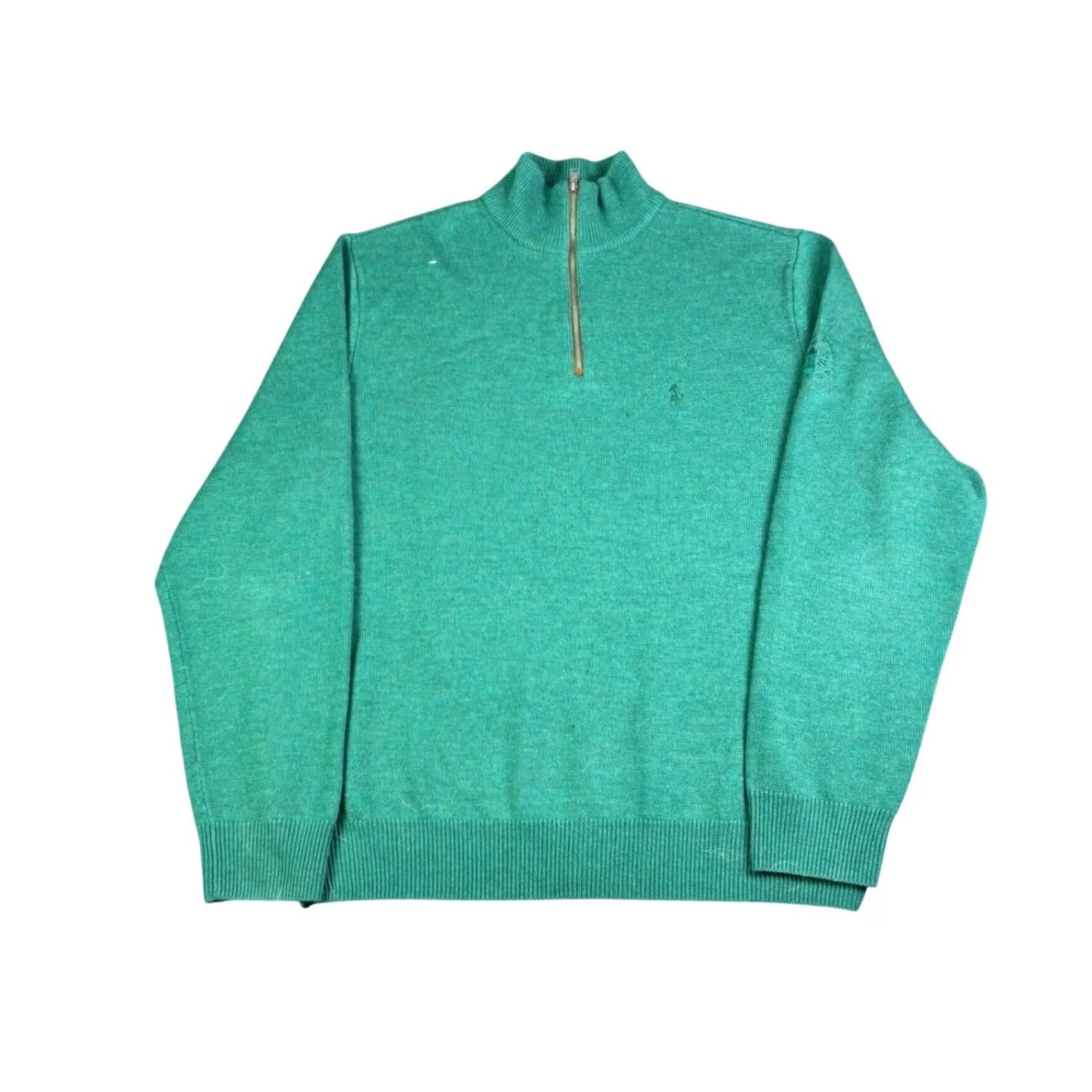 Polo Ralph Lauren Polo Golf Ralph Lauren Mens Green 100% Merino Wool Quarter Zip Sweater Size M Size US M / EU 48-50 / 2 - 2 Thumbnail