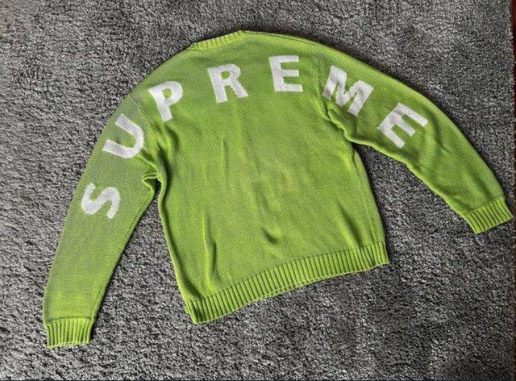 Supreme Supreme Back Logo Sweater SS20 | Grailed