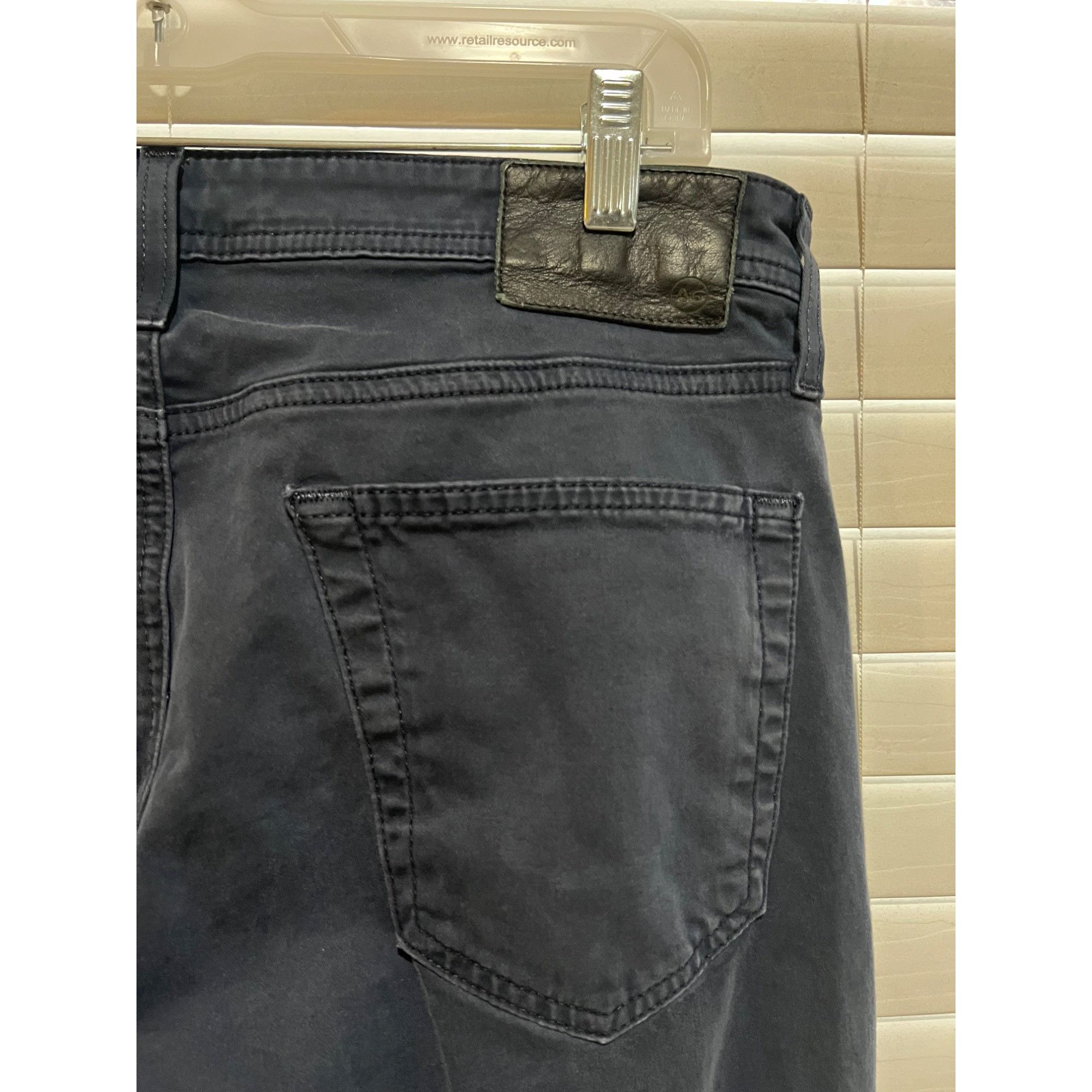 AG Adriano Goldschmied Adriano Goldschmied The Tellis Modern Slim Mens Blue Chinos Size US 32 / EU 48 - 4 Thumbnail