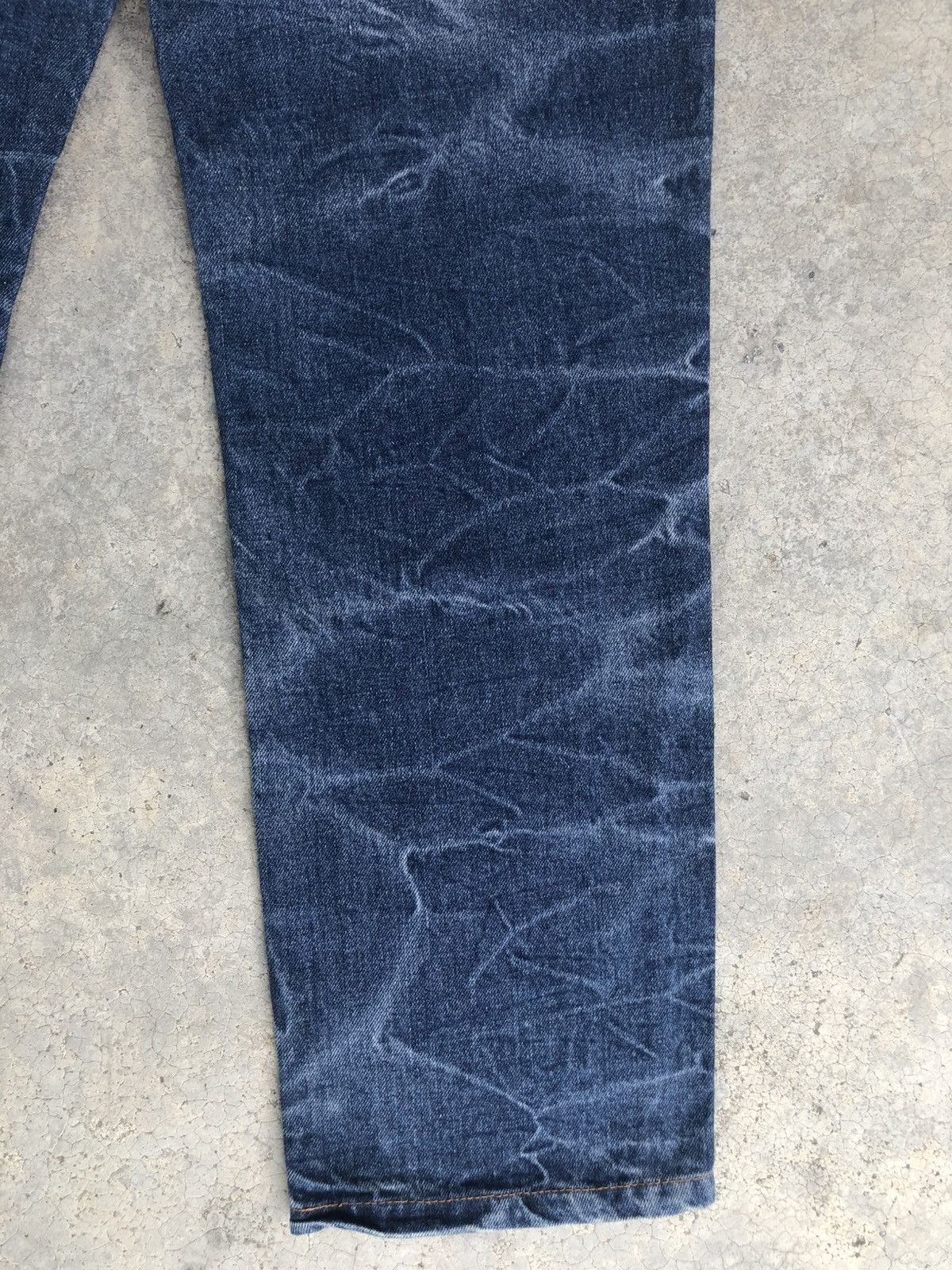 Japanese Brand Fugutaiten Embroidered Jeans Distressed Jeans Size US 33 - 12 Thumbnail