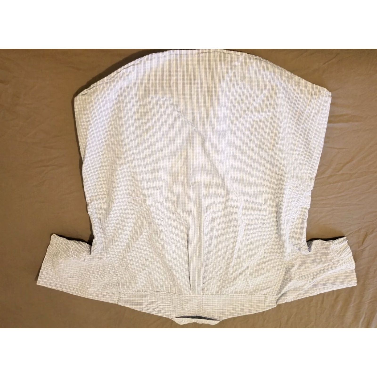 Brooks Brothers Brooks Brothers Blue Button Dress Shirt Short Sleeve Cotton Large Mens Size 42R - 5 Thumbnail