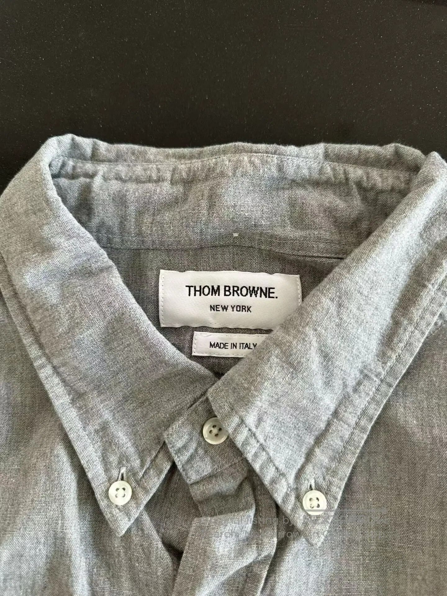 Thom Browne Thom Browne Gray Sleeve Logo Shirt. Size US XL / EU 56 / 4 - 3 Thumbnail