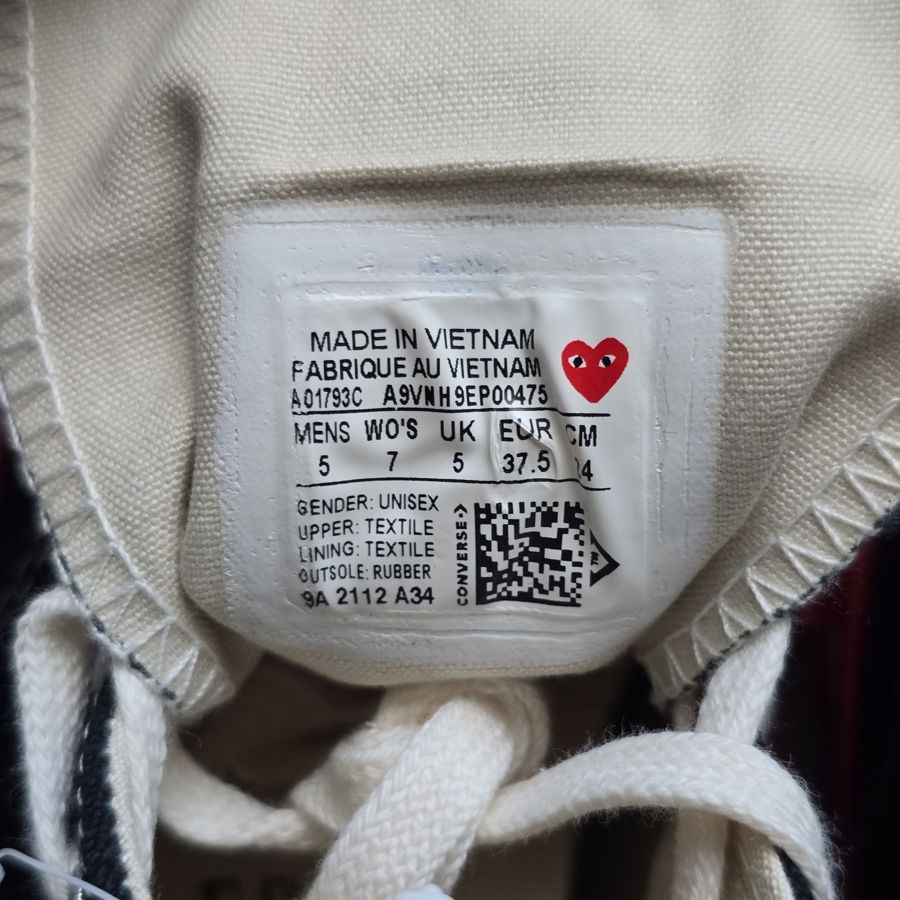 Comme des Garcons PLAY × Converse Converse Chuck 70 x Comme des Garçons PLAY Size US 7.5 / IT 37.5 - 11 Thumbnail