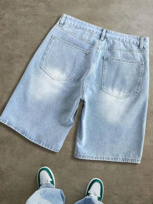 Japanese Brand GRAPHIC retro Y2K DRIP jeans shorts Size US 36 / EU 52 - 2 Thumbnail