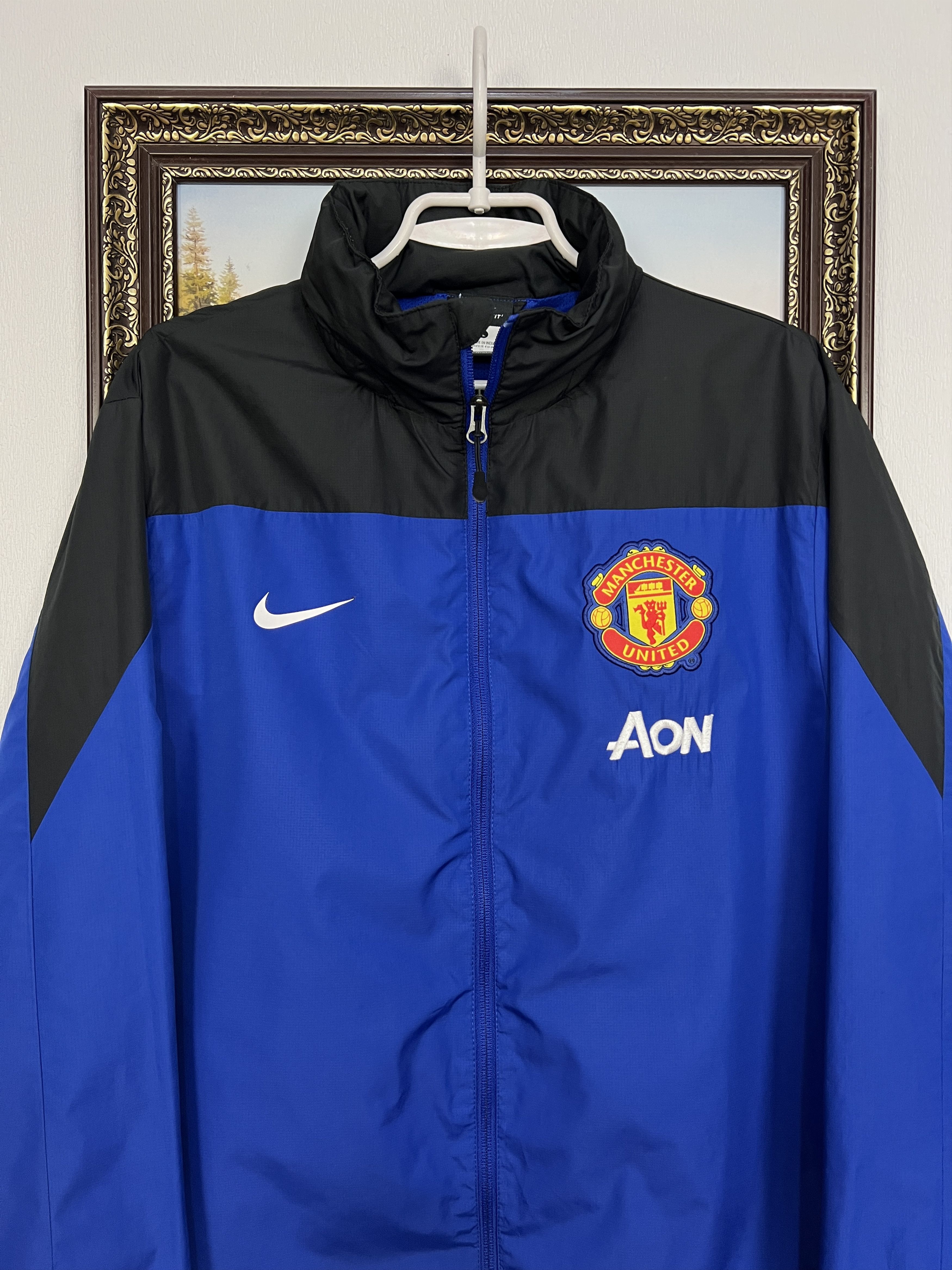 Nike Vintage Manchester United AON Jacket Soccer Track Top Rare Size US L / EU 52-54 / 3 - 2 Thumbnail