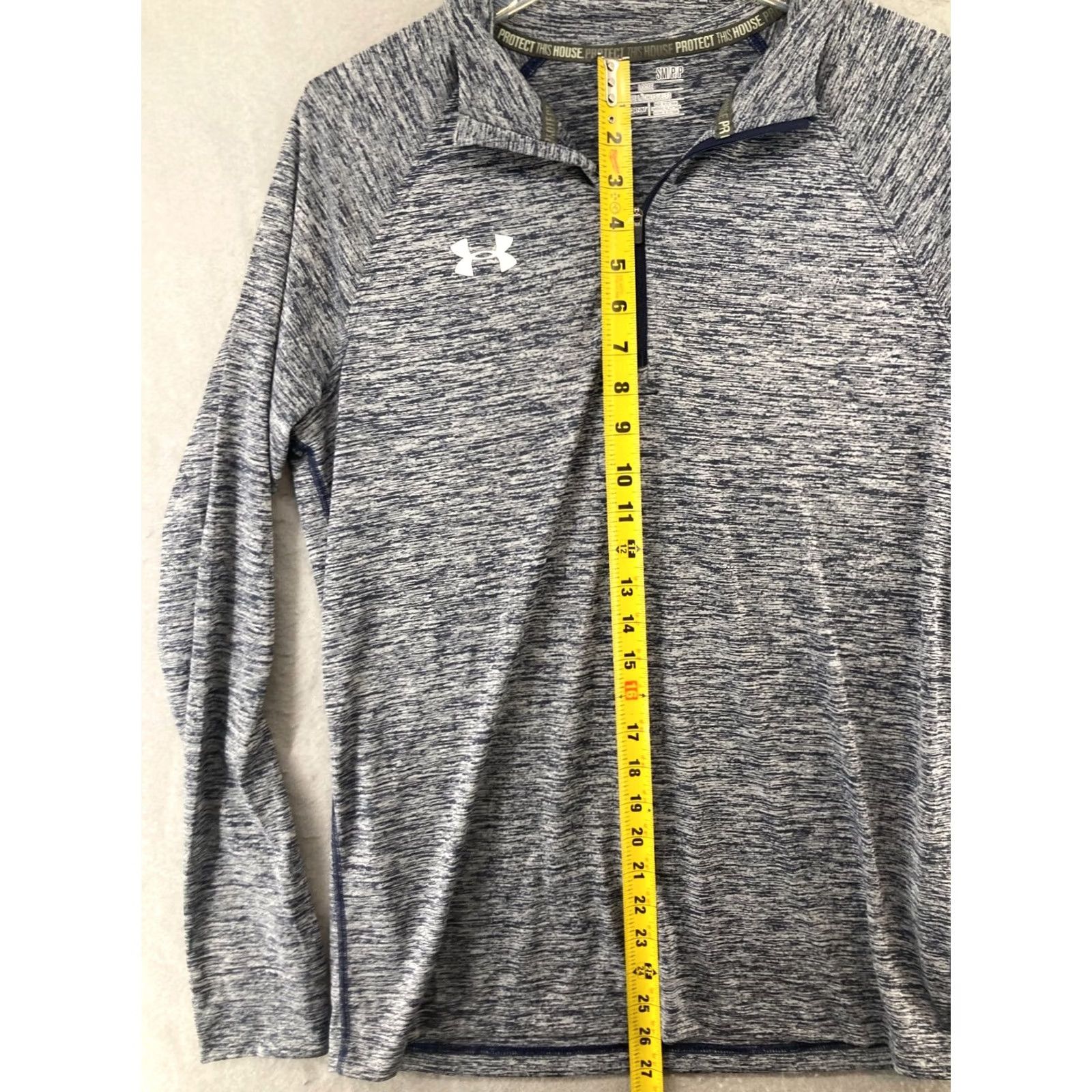 Under Armour Under Armour Mens Pullover 1/4 Zip Black HeatGear Athletic Shirt Size US S / EU 44-46 / 1 - 3 Thumbnail