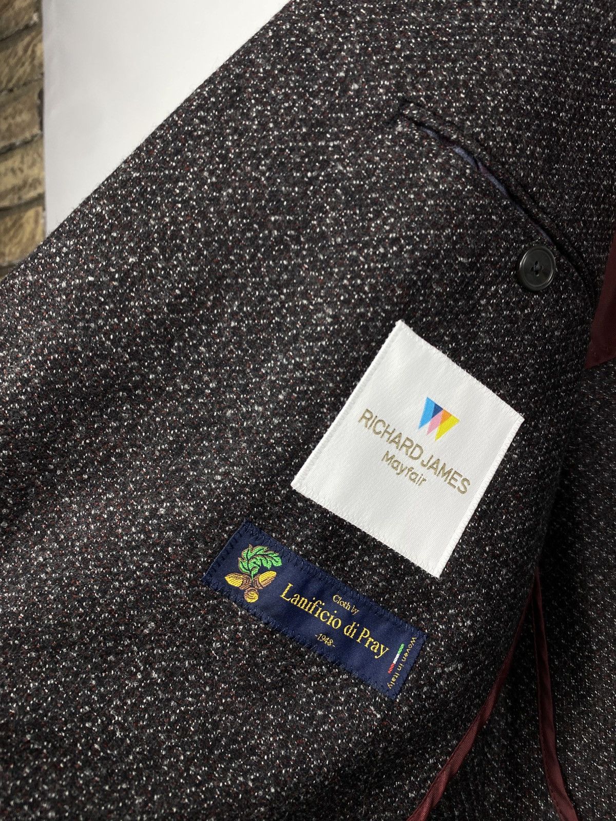 Designer RRP 350£ New Luxury Richard James blazer ITALY Size 38R - 8 Thumbnail
