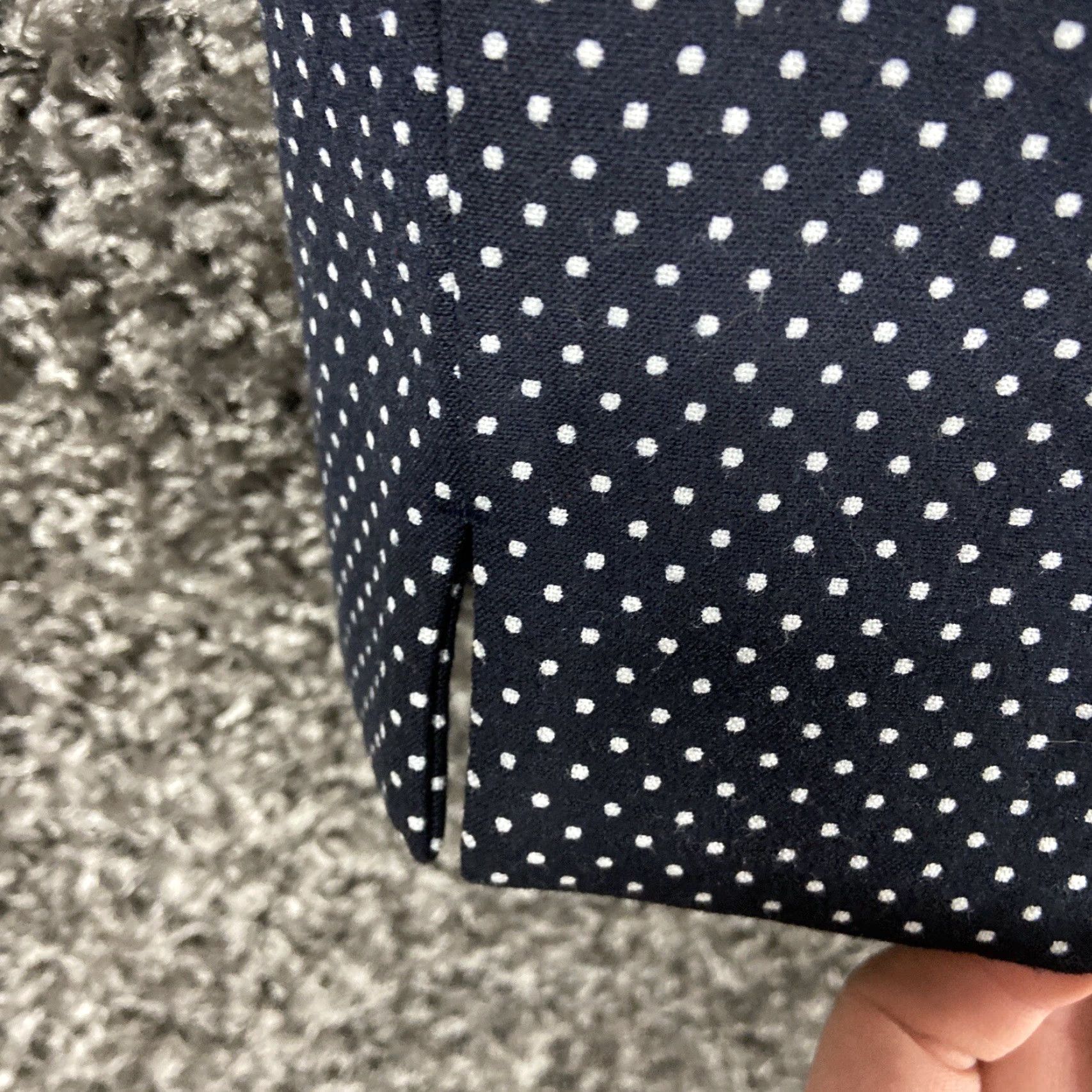 Ann Taylor Ann Taylor Pants Women's 4 Tall Blue Polka Dot Dress Pants Womens Size 27" / US 4 / IT 40 - 3 Thumbnail