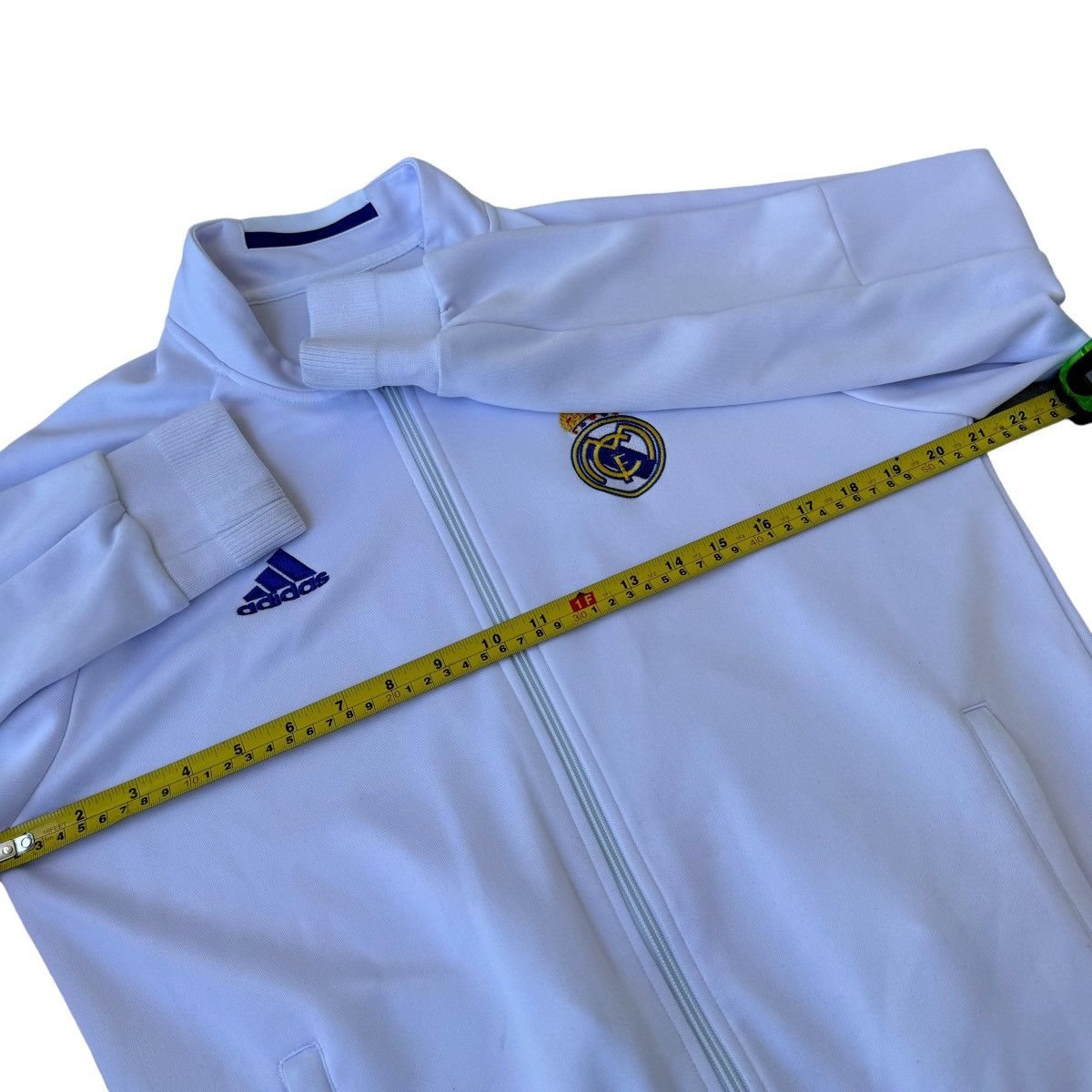 Adidas Real Madrid Adidas Tracksuit Jacket Training Zip Up Fleece Size US L / EU 52-54 / 3 - 8 Thumbnail