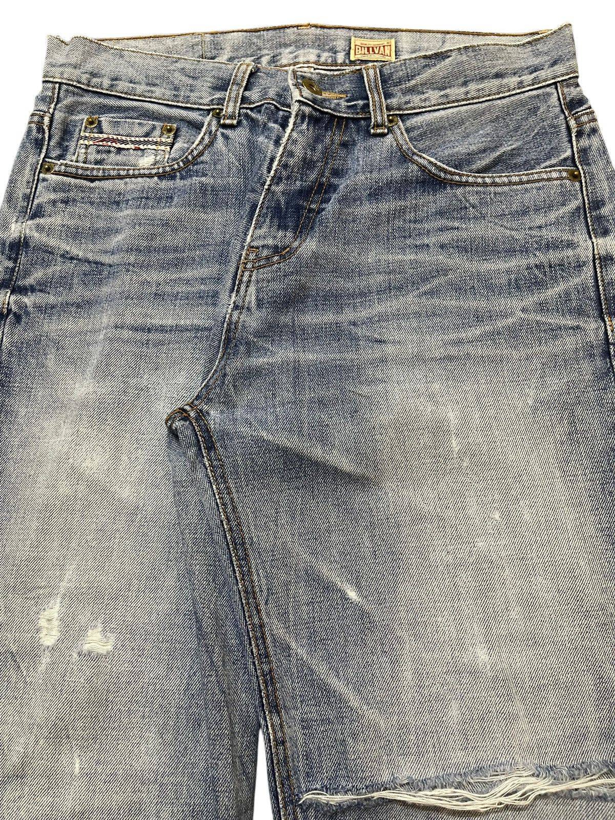 Sugar Cane Vintage Japanese Brand Blue Faded Wash Distress Loose Jeans Size US 30 / EU 46 - 4 Thumbnail