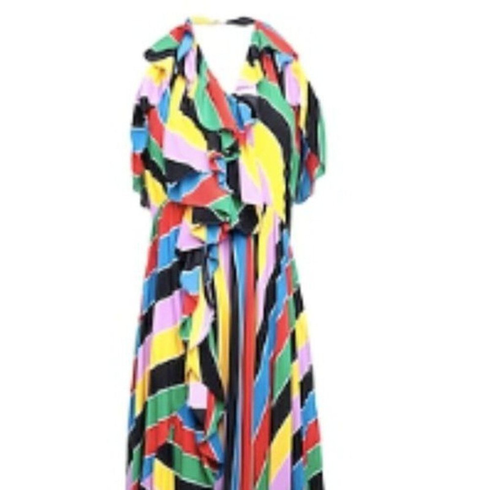 Philosophy di Lorenzo Serafini Long one shoulder dress multi colored Size M / US 6-8 / IT 42-44 - 3 Thumbnail