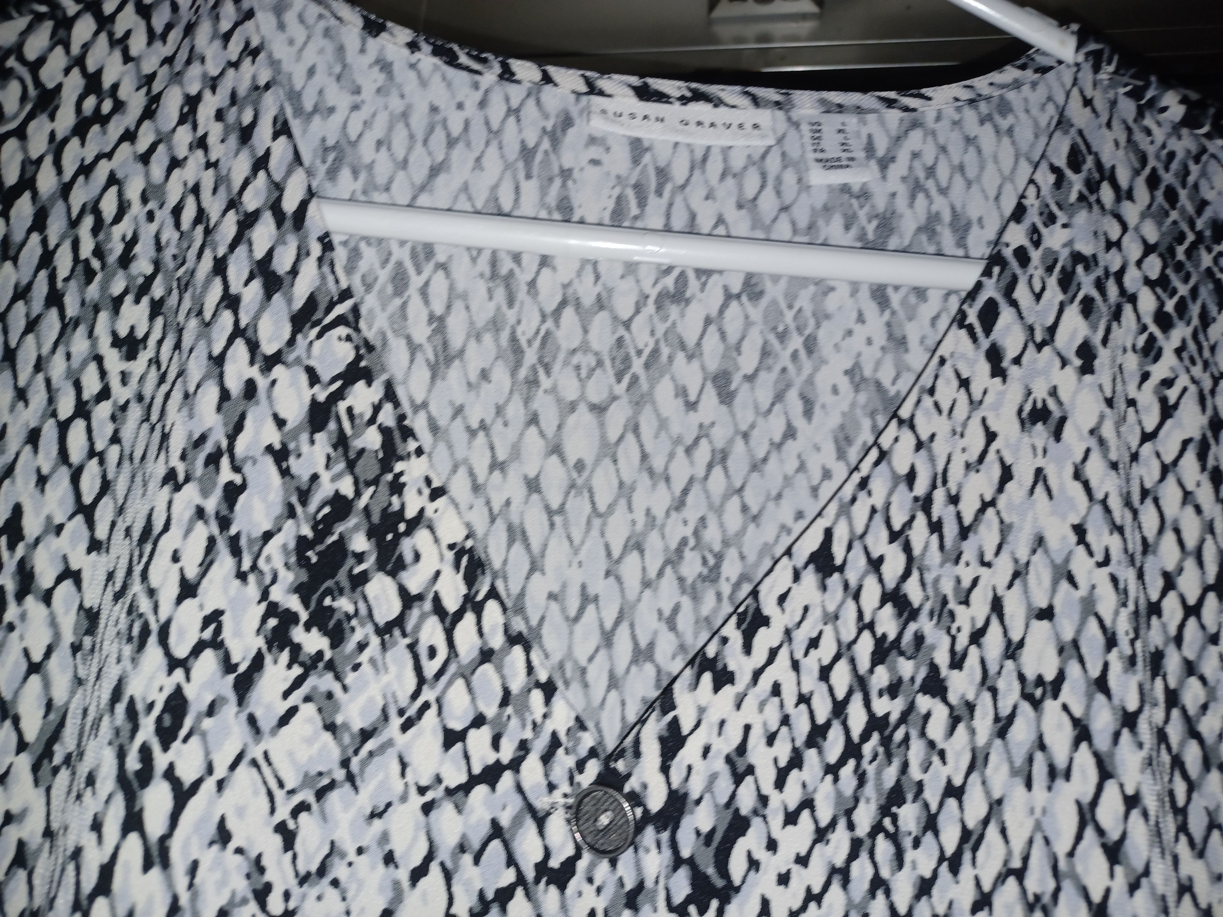 Other Susan Graver Women's Button-Up Blouse Large Size L / US 10 / IT 46 - 2 Thumbnail