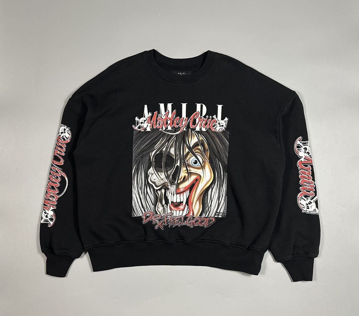 Amiri Amiri x Motley Crue Dr.Feelgood Oversized Crewneck Size US S / EU 44-46 / 1 - 1 Thumbnail
