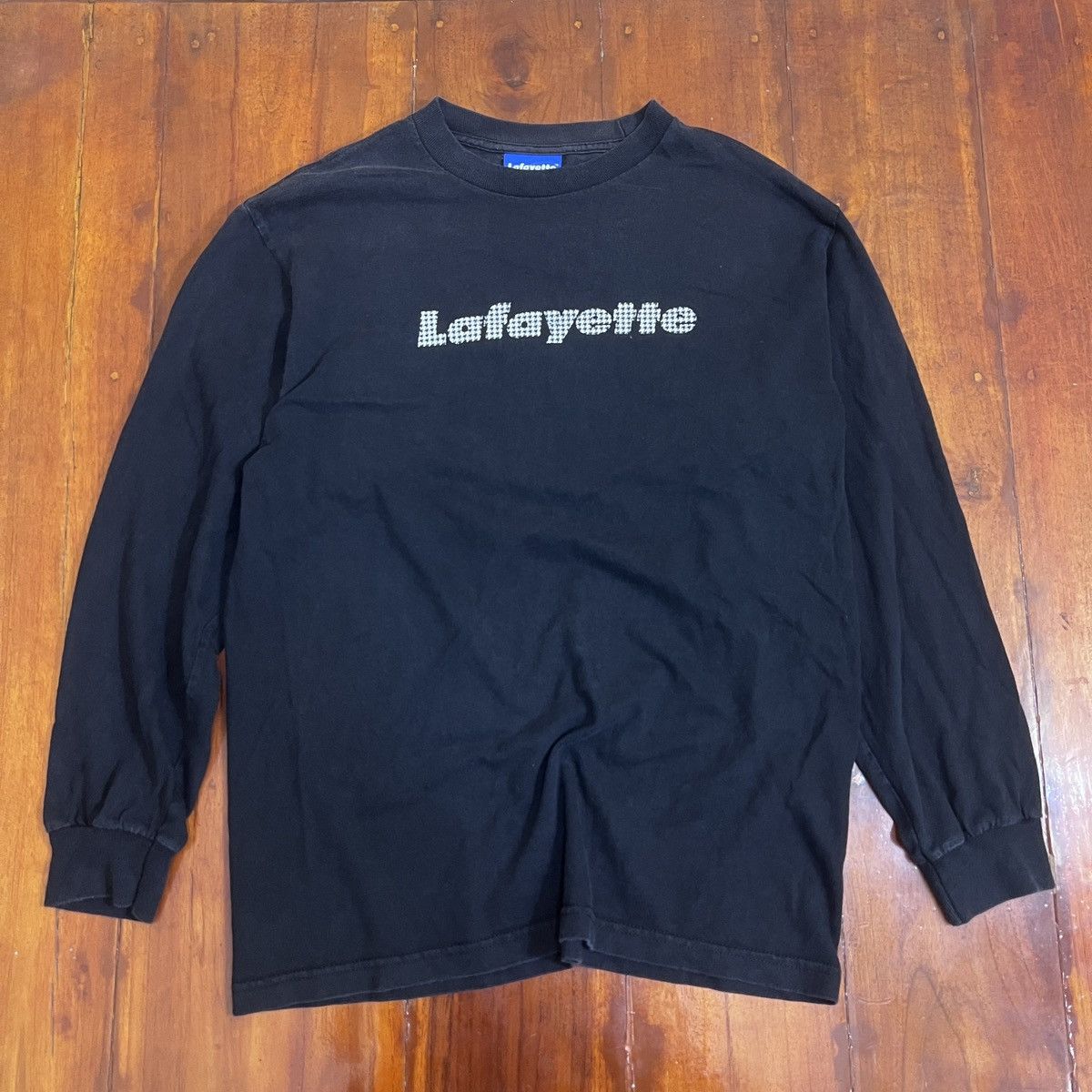Lafayette 148 Lafayette Spell Out Logo Tshirt Size US M / EU 48-50 / 2 - 1 Thumbnail
