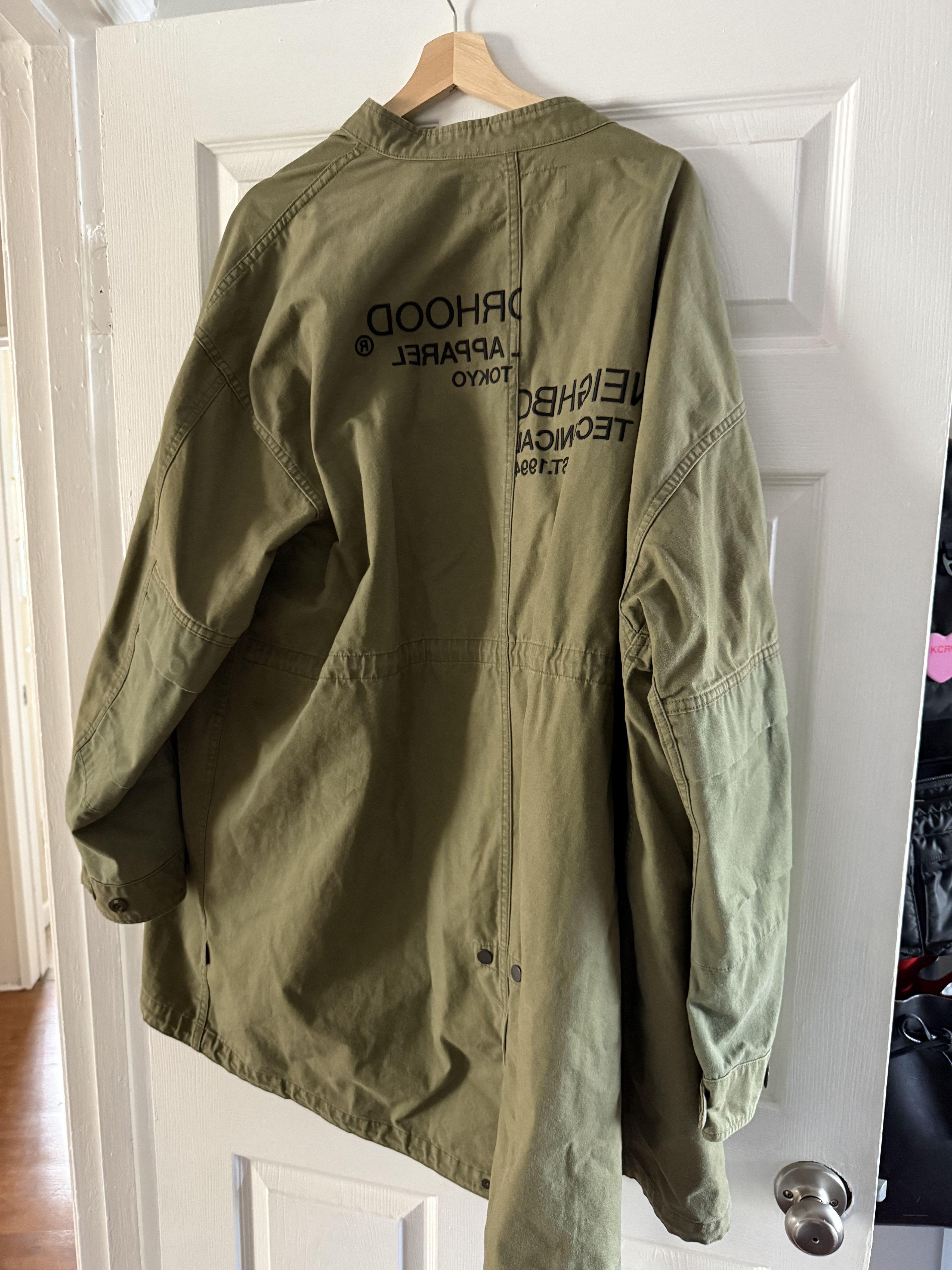 Neighborhood Neighborhood Fishtail Jacket - Olive - Size 3 (JP) Size US L / EU 52-54 / 3 - 1 Thumbnail