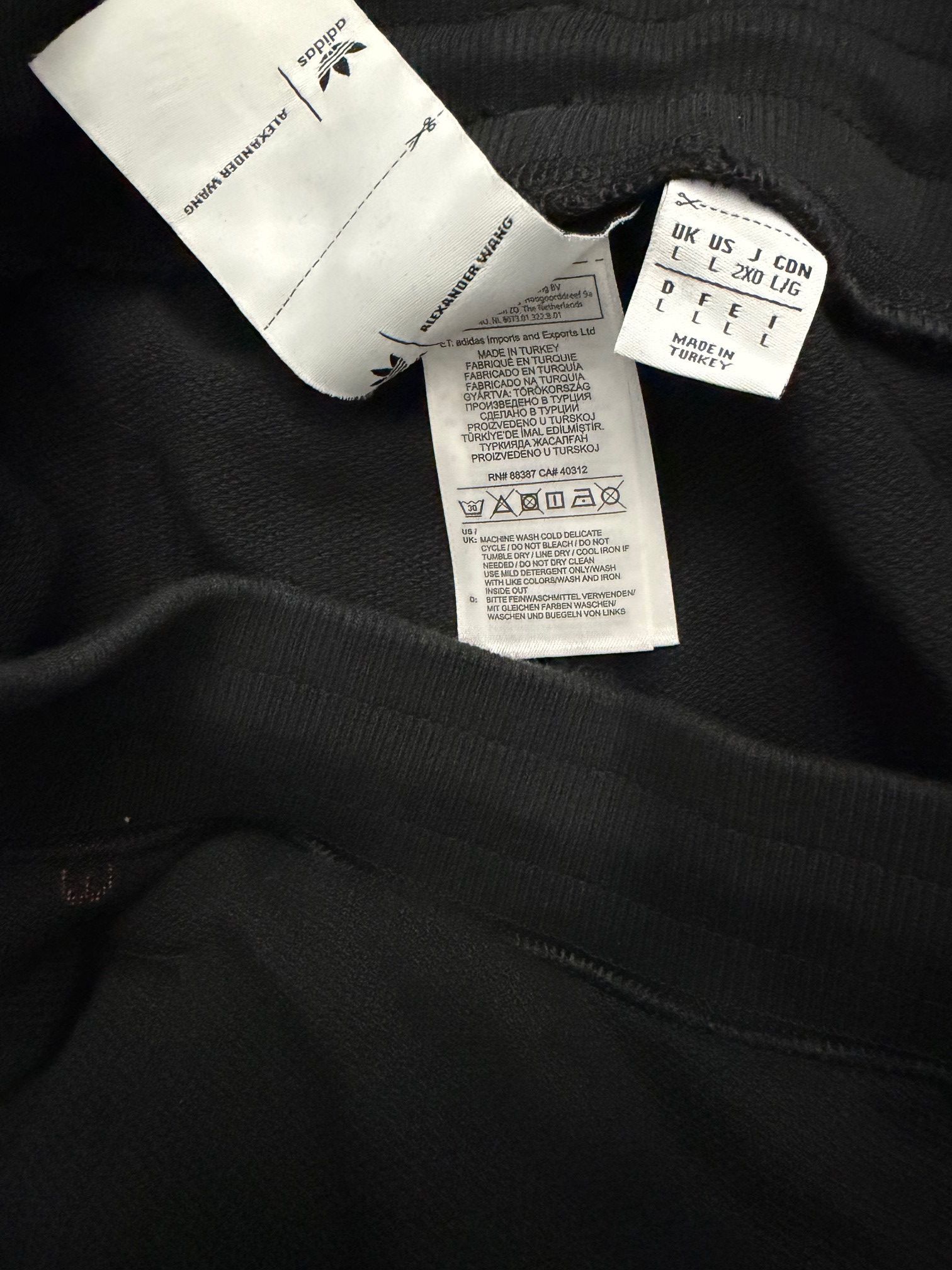 Adidas × Alexander Wang Iconic Jogger Pants in Black & Red Men's L Size US 34 / EU 50 - 9 Thumbnail