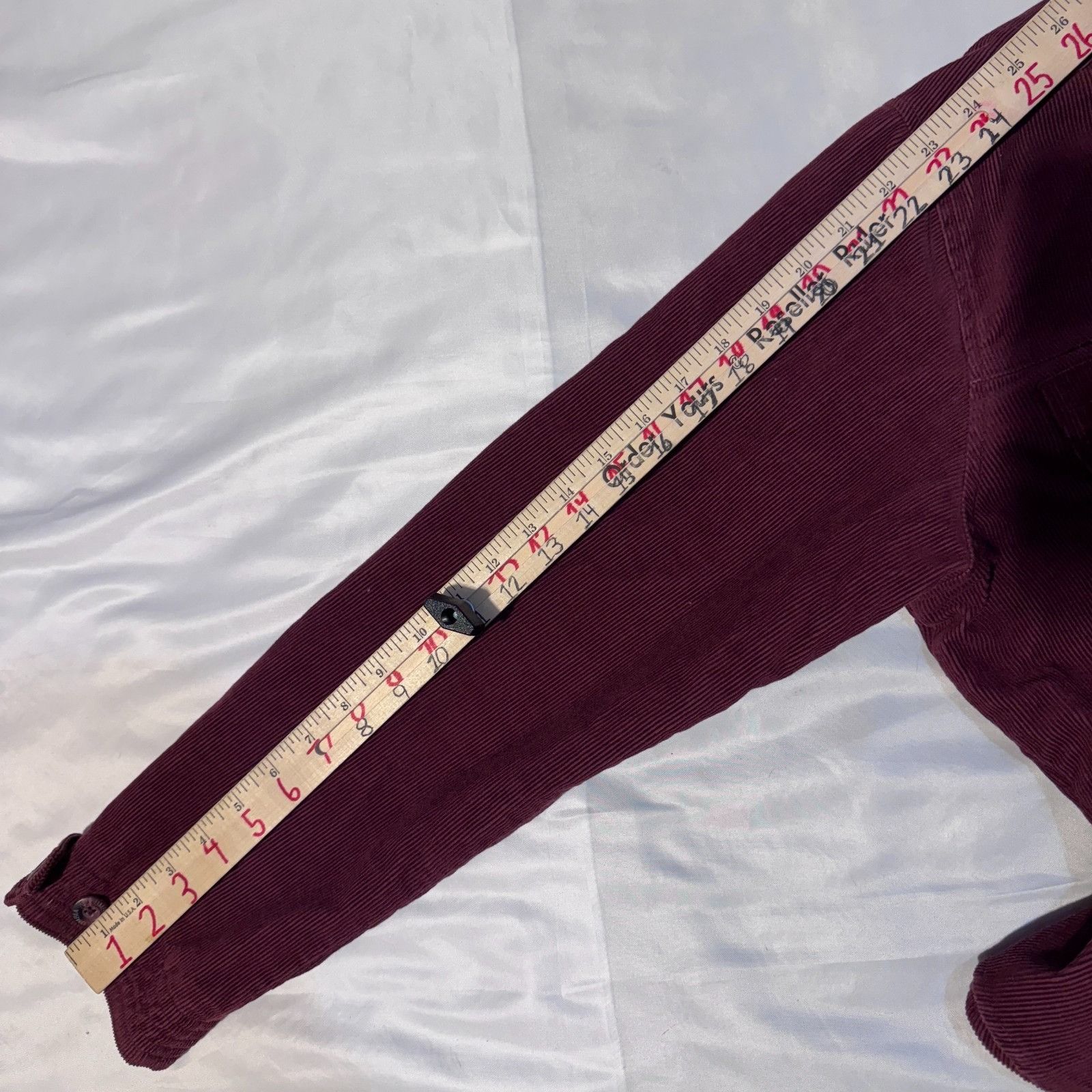 Columbia Columbia Womens Maroon Narrow Wale Corduroy Jacket - Large P Size L / US 10 / IT 46 - 7 Thumbnail