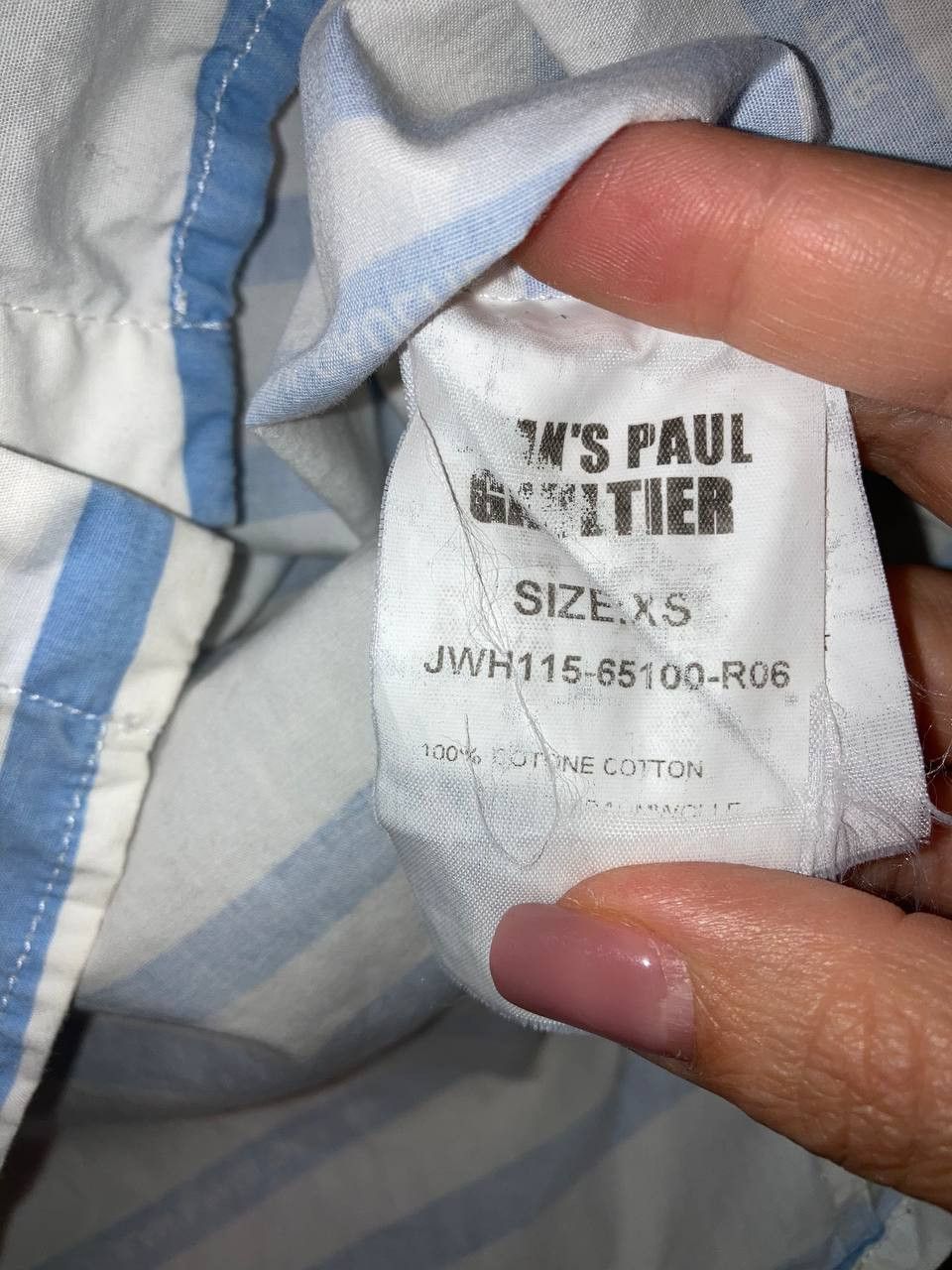 Jean Paul Gaultier JEAN PAUL GAULTIER STRIPED DRESS SHIRT BUTTON AVANT GARD Size XS / US 0-2 / IT 36-38 - 12 Thumbnail