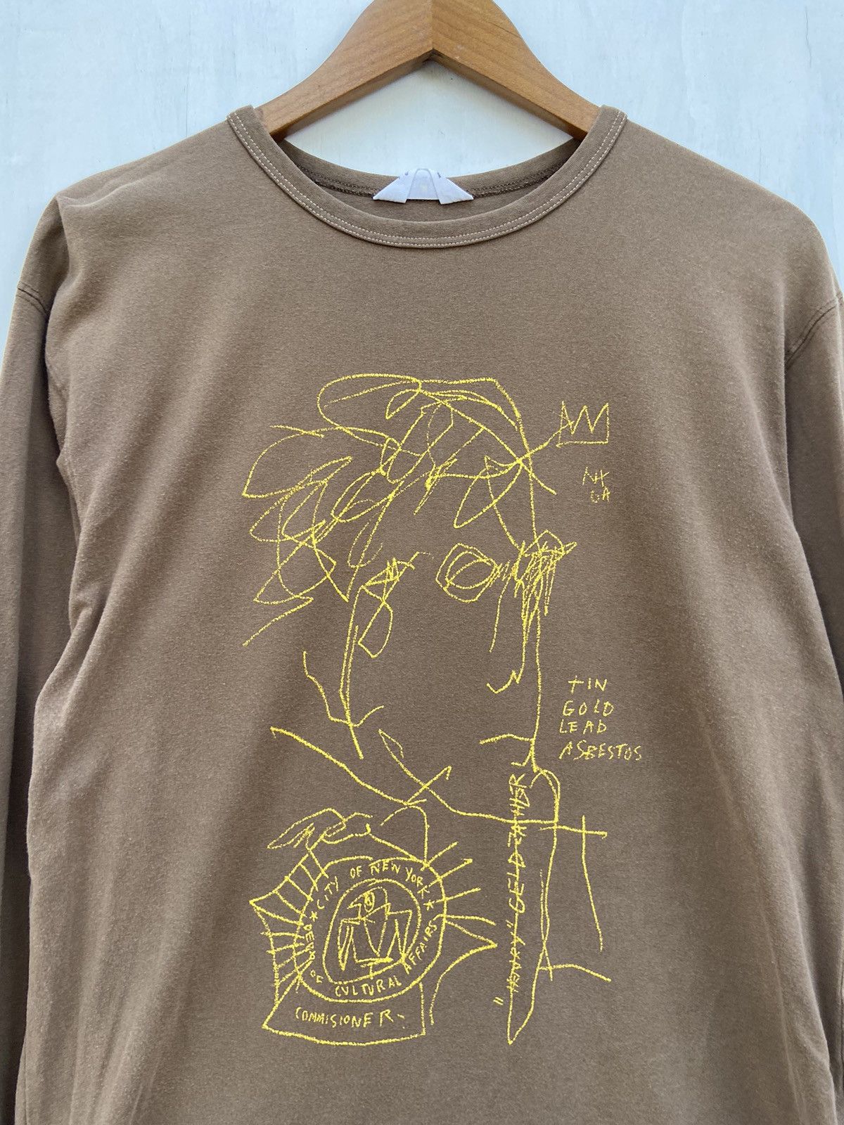 Jean-Michel Basquiat 🔥 Vintage Jean Michel Basquiat t shirt long sleeve Size US M / EU 48-50 / 2 - 2 Thumbnail