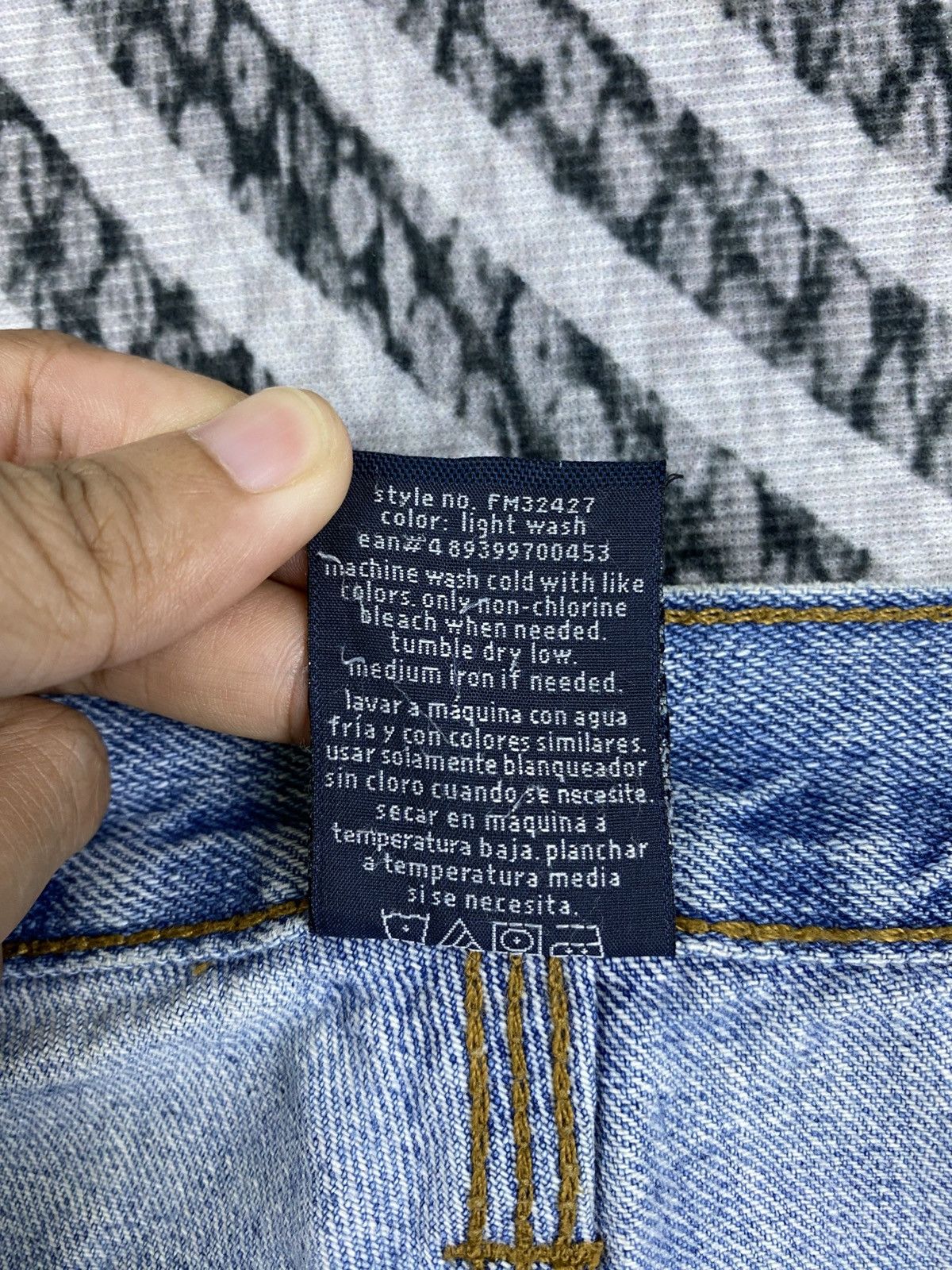Faded Glory Vintage Faded Glory Carpenter Distressed Denim Jeans Size US 31 - 14 Thumbnail