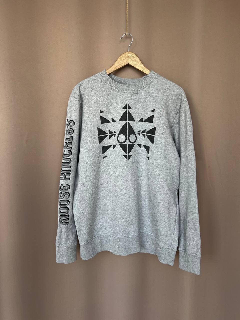 Moose Knuckles Moose Knuckles Trippy Logo Sweatshirt Mens Size L Pullover Size US L / EU 52-54 / 3 - 1 Thumbnail