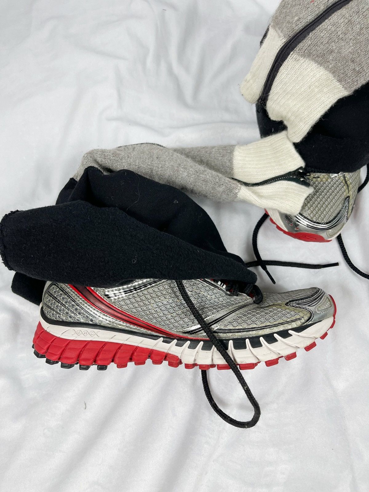 Chorley × Handmade Chorley Up-cycled Back Zip “Baggy” Sock Runner Sneakers Size US 9.5 / EU 42-43 - 7 Thumbnail