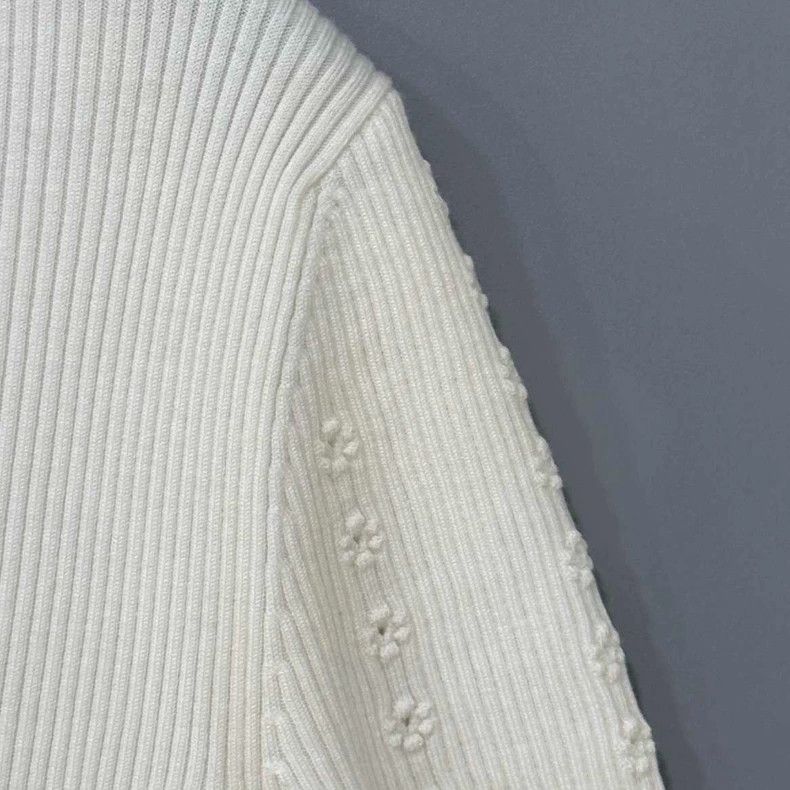 Chanel Chanel White logo hollow knitted short sleeves Size XXS / US 00 / IT 34 - 3 Thumbnail