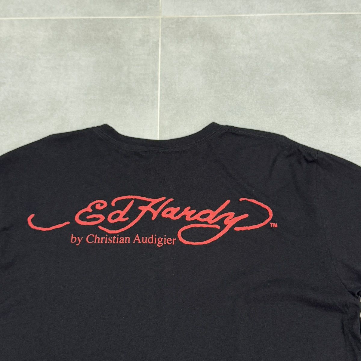 Ed Hardy Ed Hardy by Christian Audigier Tattoo Skull T-Shirt with Tag Size US XL / EU 56 / 4 - 17 Thumbnail