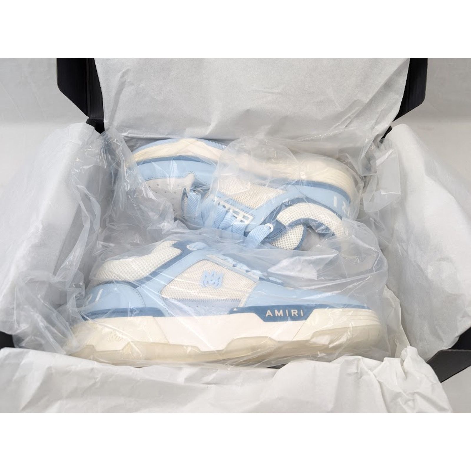 Amiri o1rshd1 MA-1 Low-Top Sneakers in Alabaster Blue Size US 13 / EU 46 - 22 Thumbnail