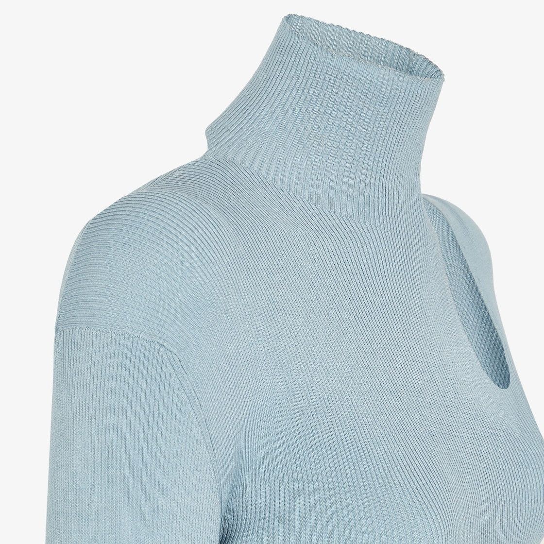 Fendi o1s1wg110225 Dress in Blue Size L / US 10 / IT 46 - 4 Thumbnail
