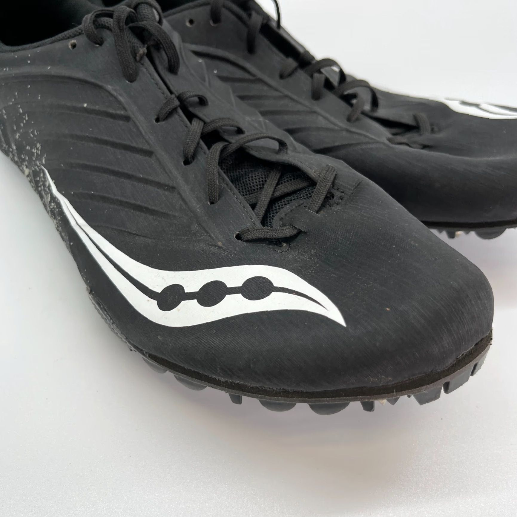 Saucony Saucony Spitfire 5 Sprinting Spike Black White S29055-3 Size 10.5 Men Spike Athletic Shoes Size US 11 / EU 44 - 4 Thumbnail