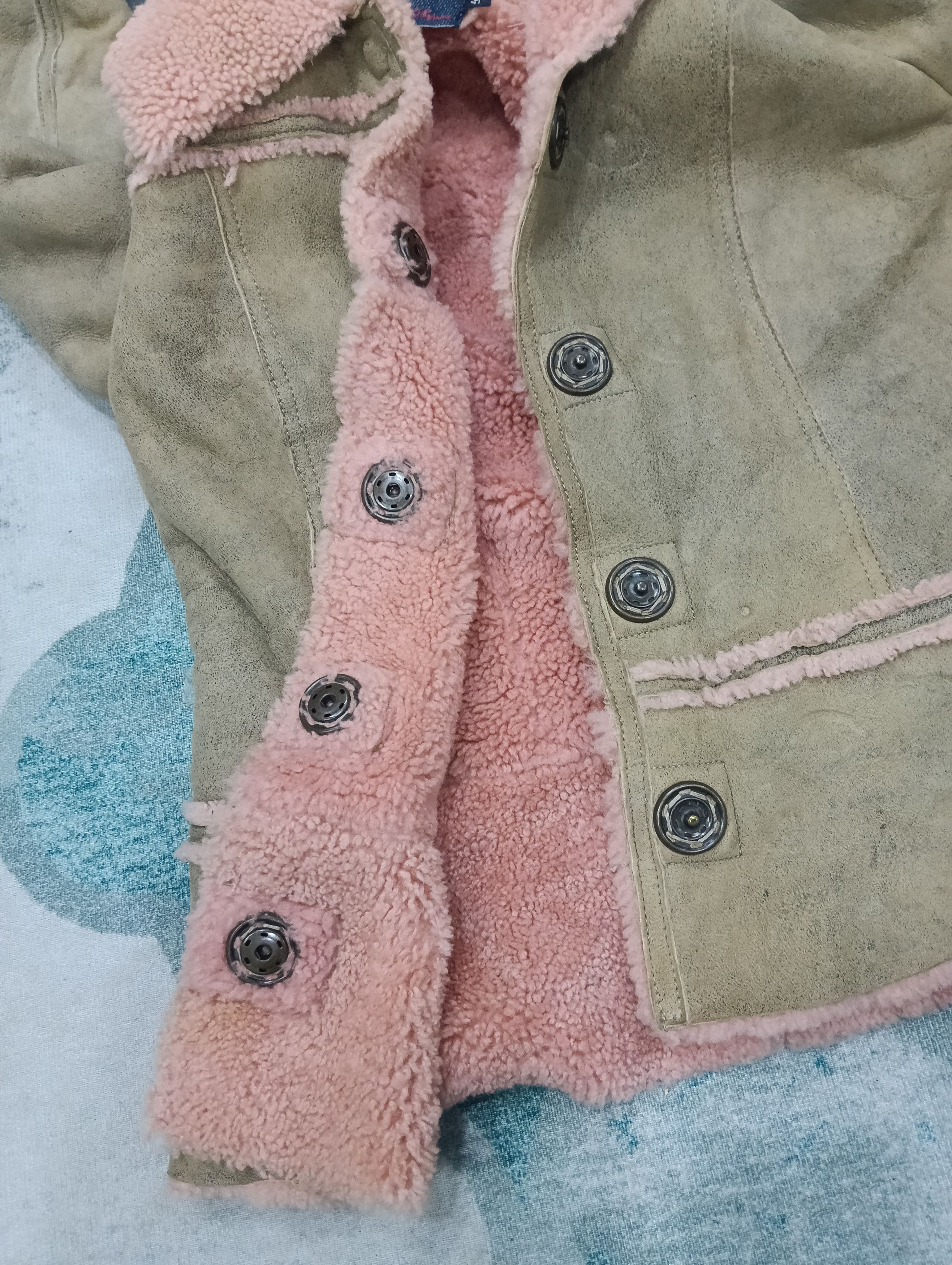 Designer × Japanese Brand × Les Copains Les Copains Sheepskin Jacket Size S / US 4 / IT 40 - 4 Thumbnail