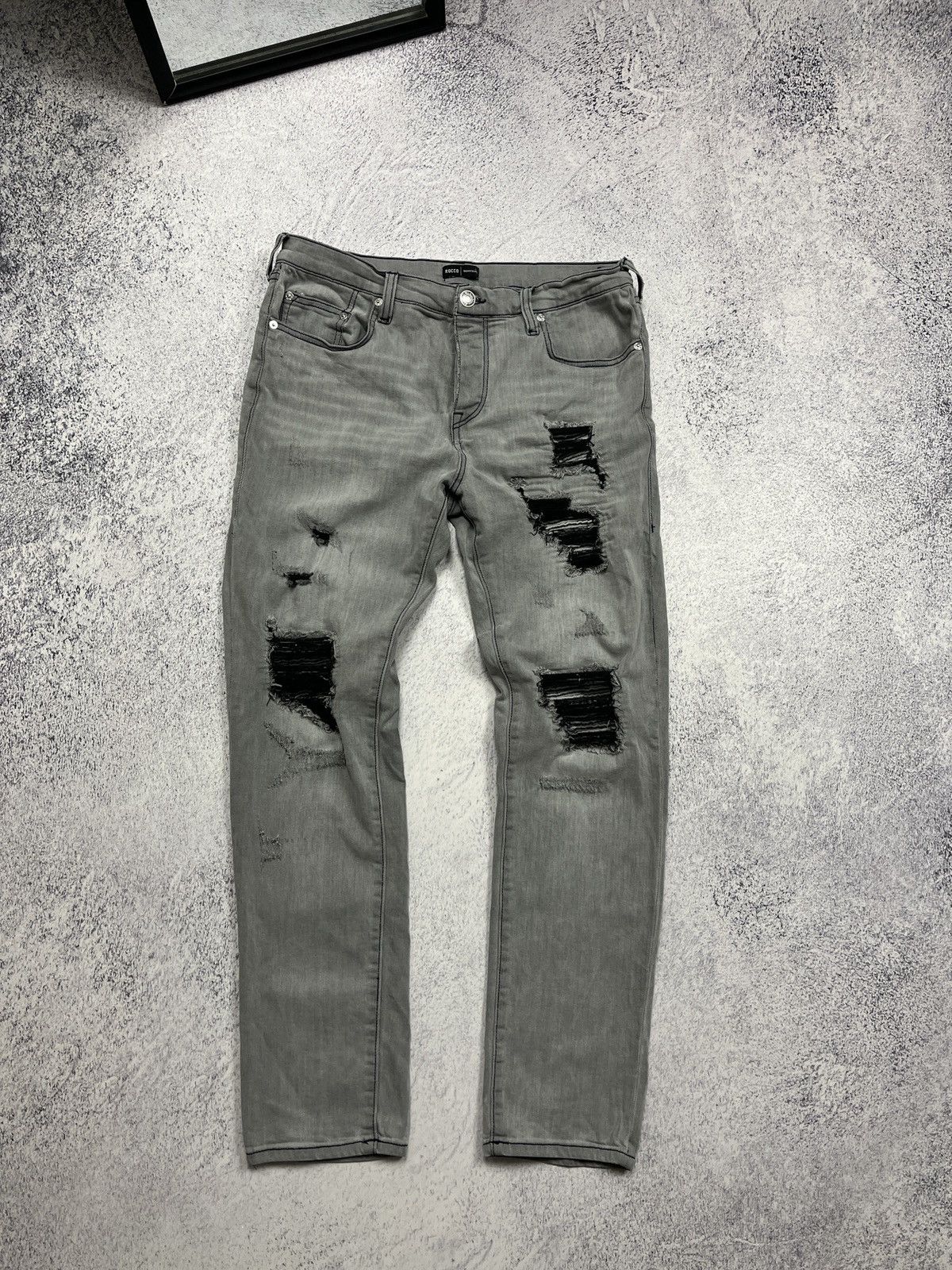 Japanese Brand × True Religion True Religion Rocco Distressed Relaxed Skinny Jeans Y2k Rare Size US 34 / EU 50 - 1 Thumbnail