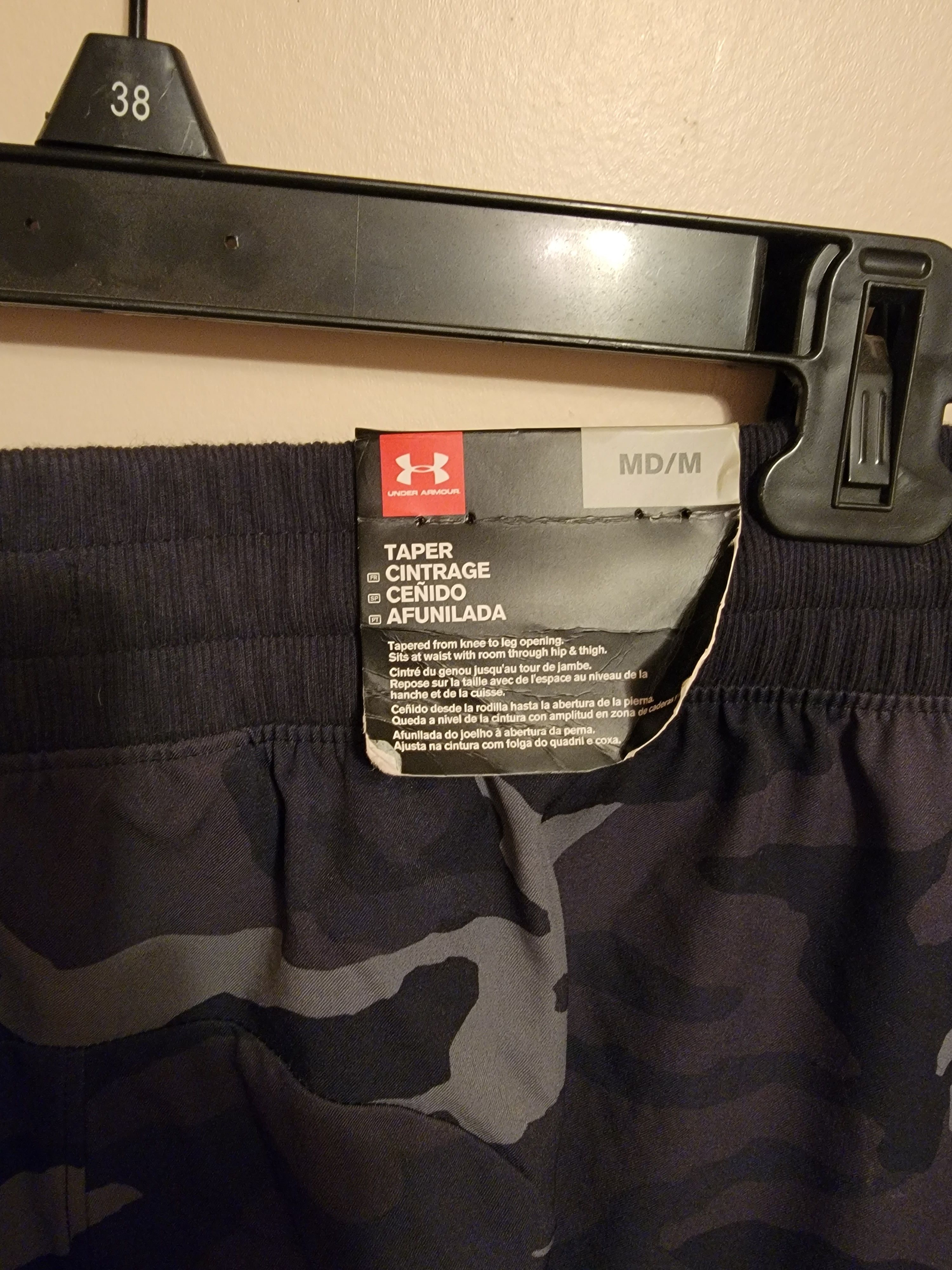 Under Armour UA Elite Men's Black and Grey Camo Cargo Pants Size US 32 / EU 48 - 6 Thumbnail