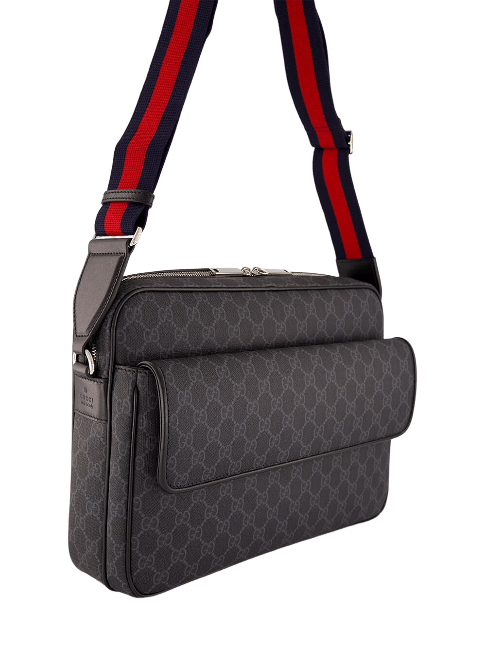 Gucci GUCCI Black GG Canvas Messenger Bag New & Authentic Size ONE SIZE - 2 Thumbnail