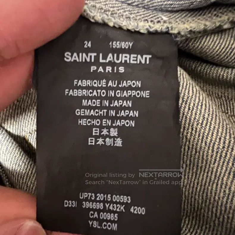 Saint Laurent Paris Saint Laurent Paris Destroyed jeans Size 24" / US 00 / IT 34 - 7 Thumbnail