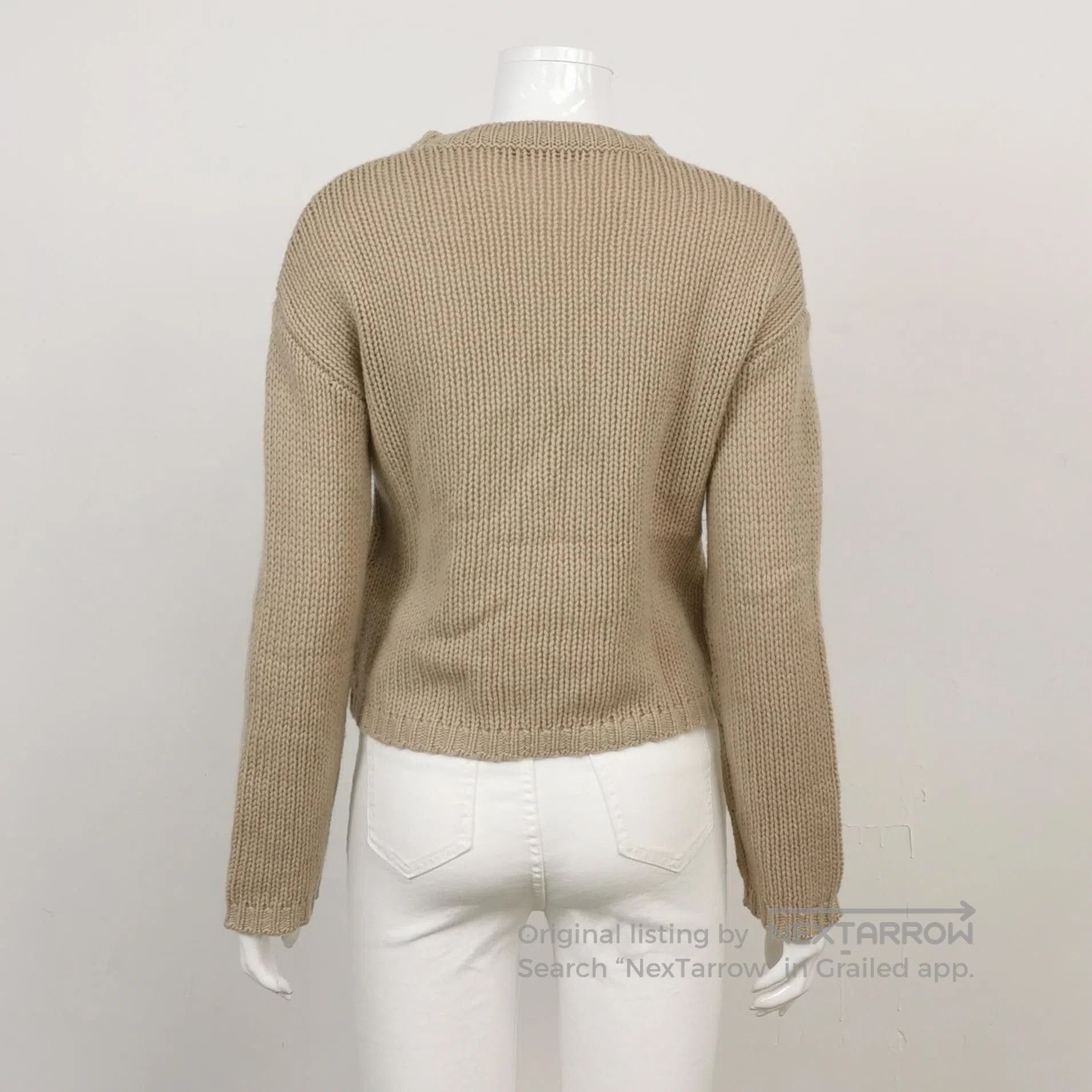 Weekend Max Mara Weekend Max Mara Beige Wool Crewneck Sweater M. Size M / US 6-8 / IT 42-44 - 2 Thumbnail