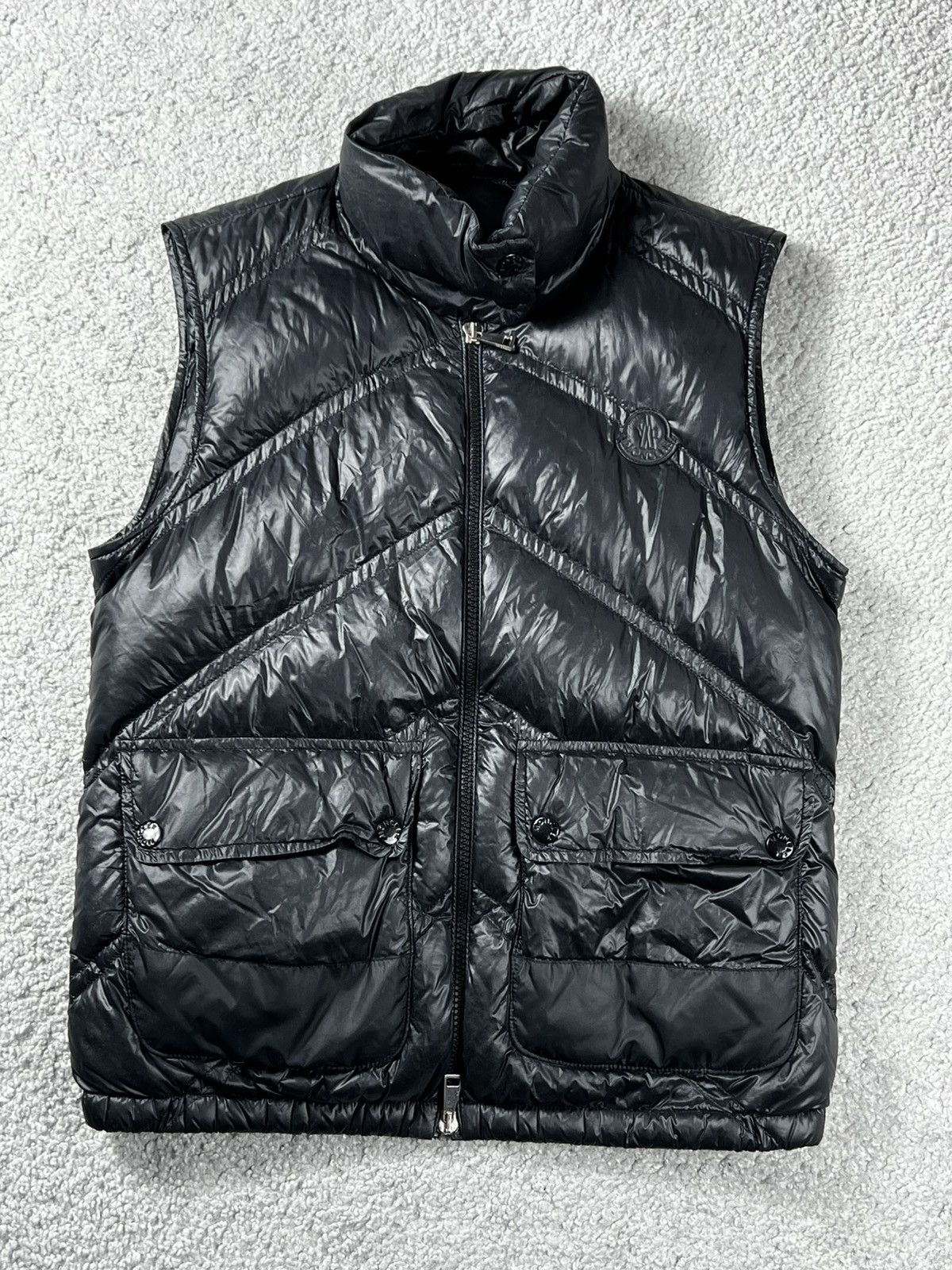 Moncler Moncler Hossegor Black Down Vest Size S Size US S / EU 44-46 / 1 - 1 Thumbnail