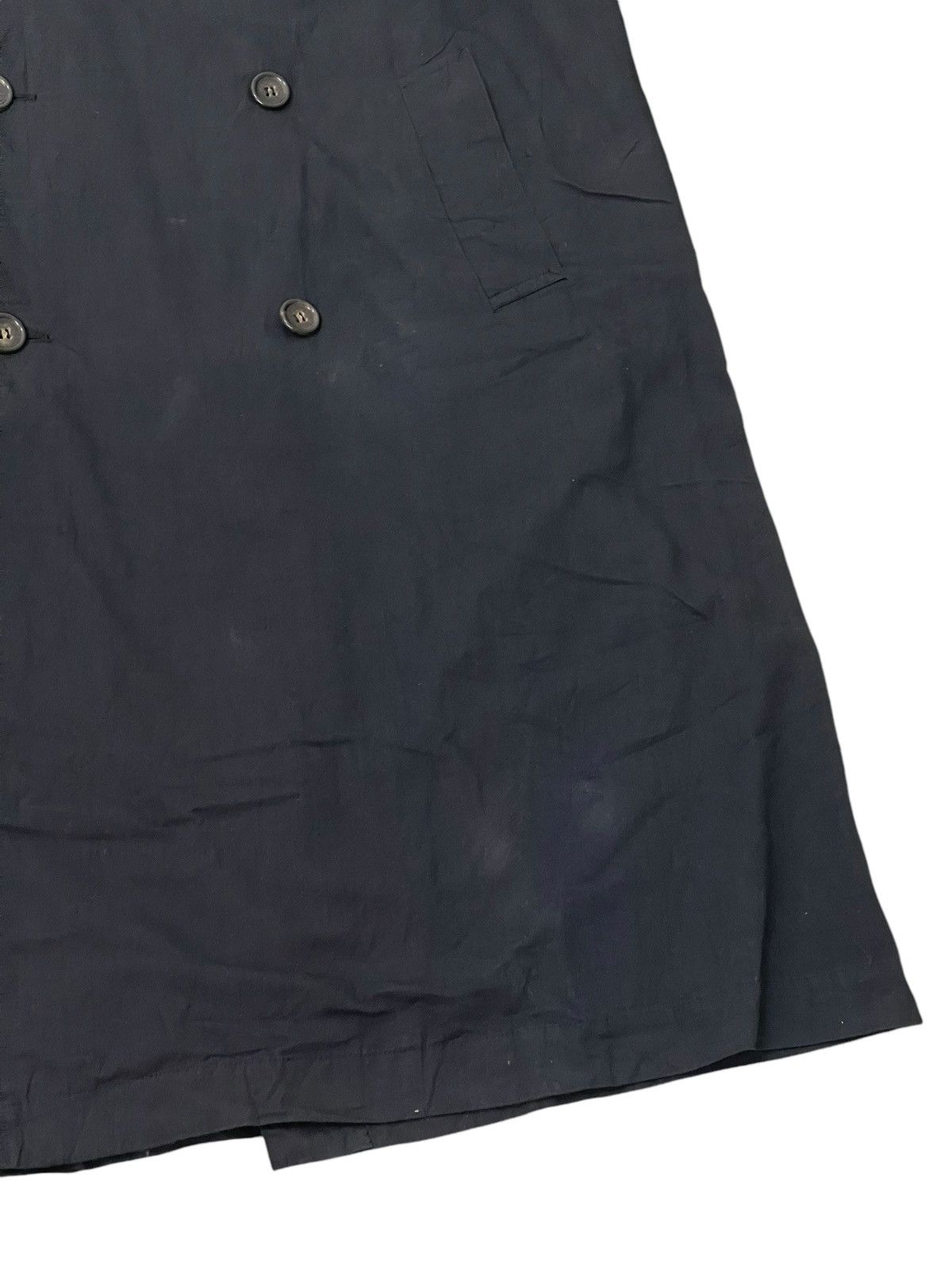 Comme des Garcons Archive 90s CDGH Trench Coat Black Cotton Wool lining 6🟩1 Size US M / EU 48-50 / 2 - 6 Thumbnail