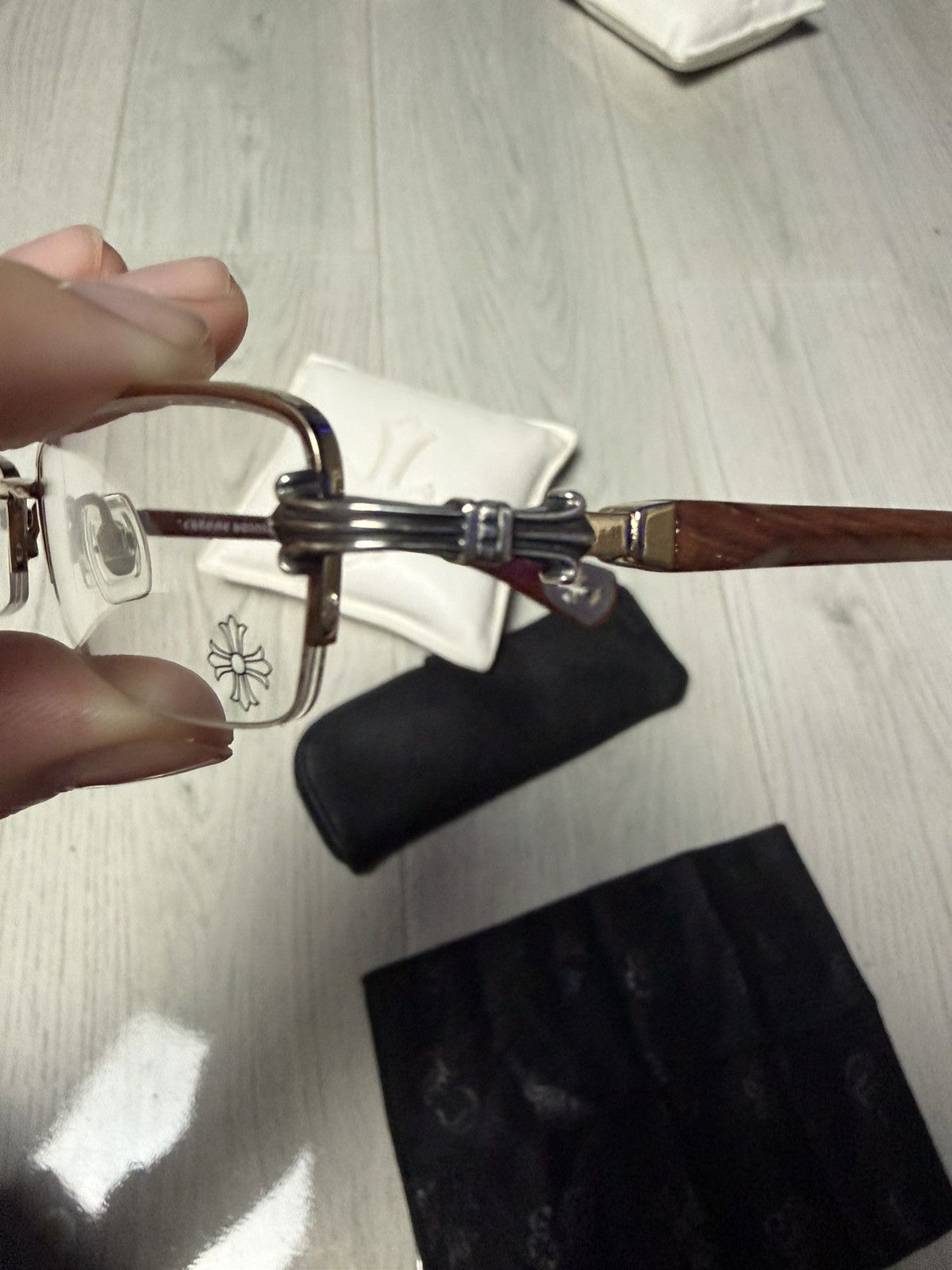 Chrome Hearts Chrome Hearts Wood “Rocks” Glasses Size ONE SIZE - 9 Thumbnail
