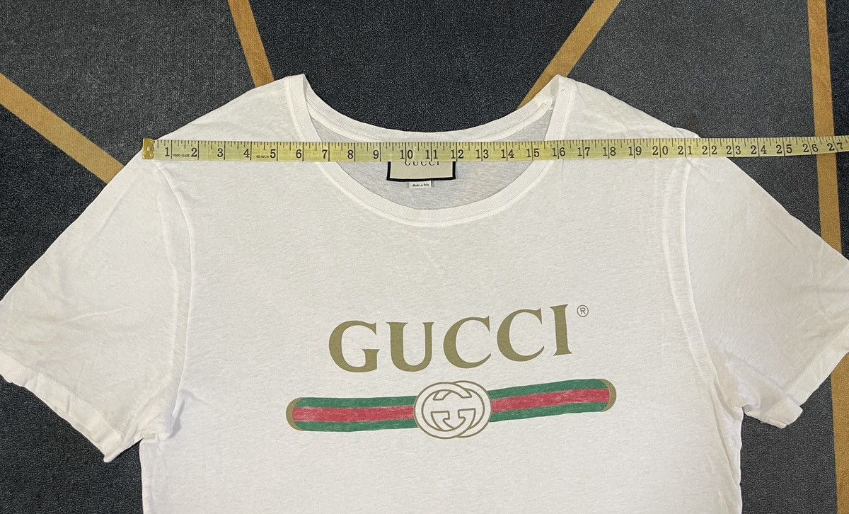 Gucci 🔥A$AP ROCKY🔥Gucci Classic Logo White Tee - size L Size US L / EU 52-54 / 3 - 11 Thumbnail