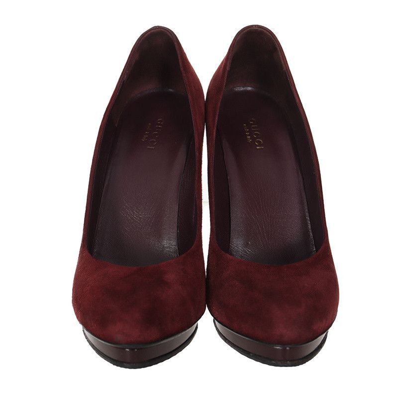 Gucci Red Suede High Heels