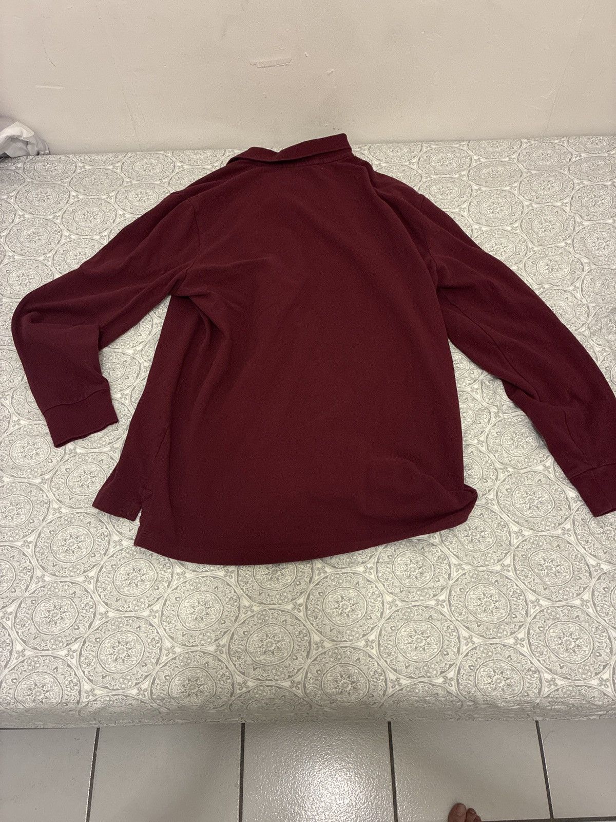 Ralph Lauren polo longsleeve wine red Size US L / EU 52-54 / 3 - 3 Thumbnail