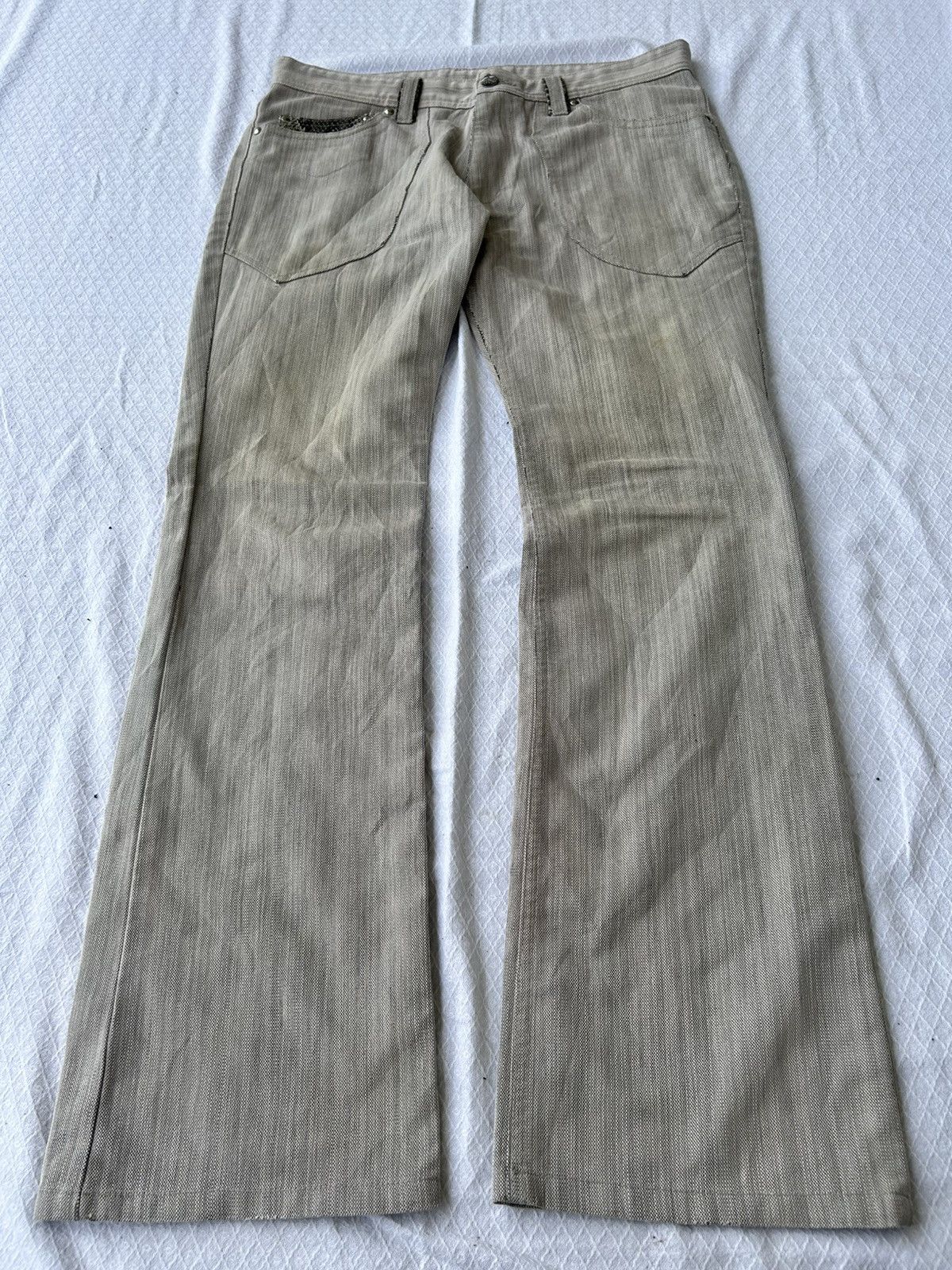 Taka iq bottom casual pant with snake skin