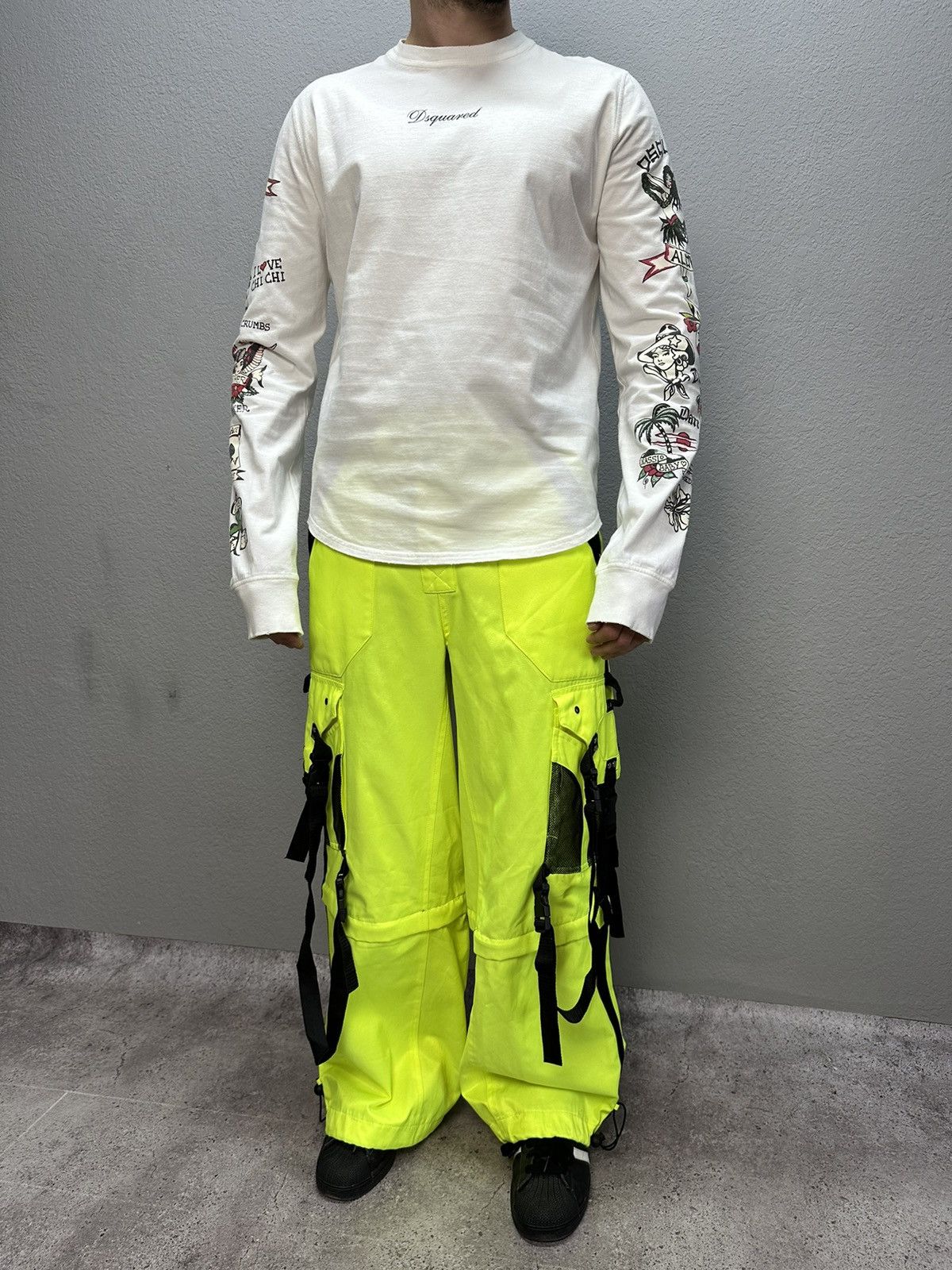Vintage Vintage Amok London Rave Bondage Pants Belted Y2K Archival Size US 32 / EU 48 - 9 Thumbnail